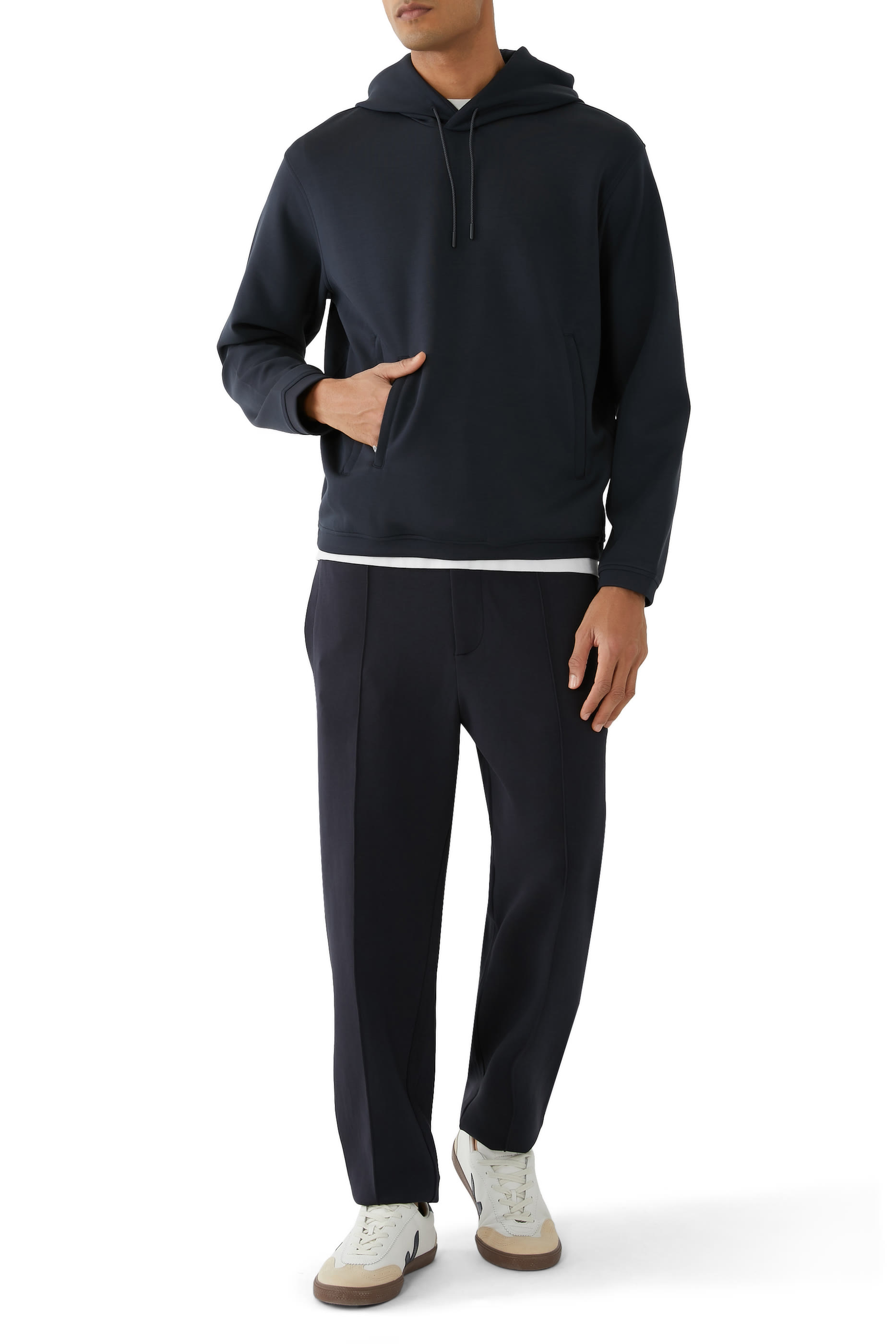 هودي جرسيه برقعة بشعار الماركة