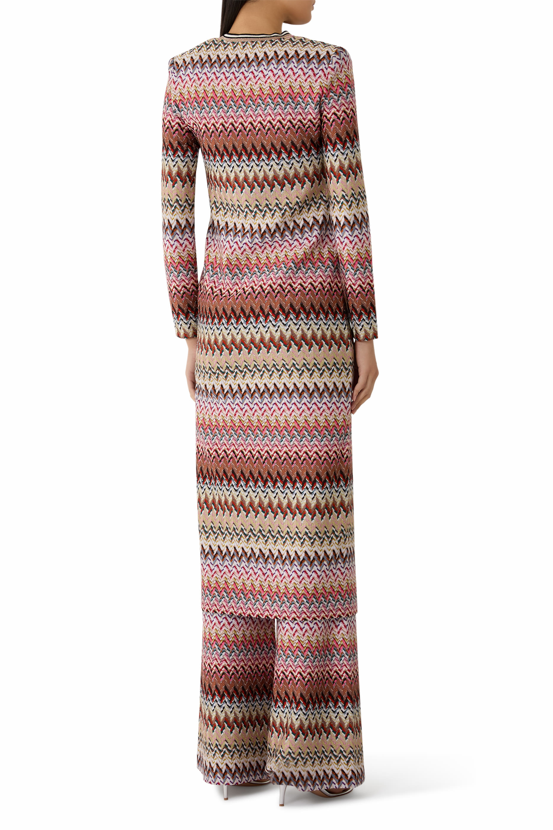 كارديجان بنقشة خطوط متعرجة