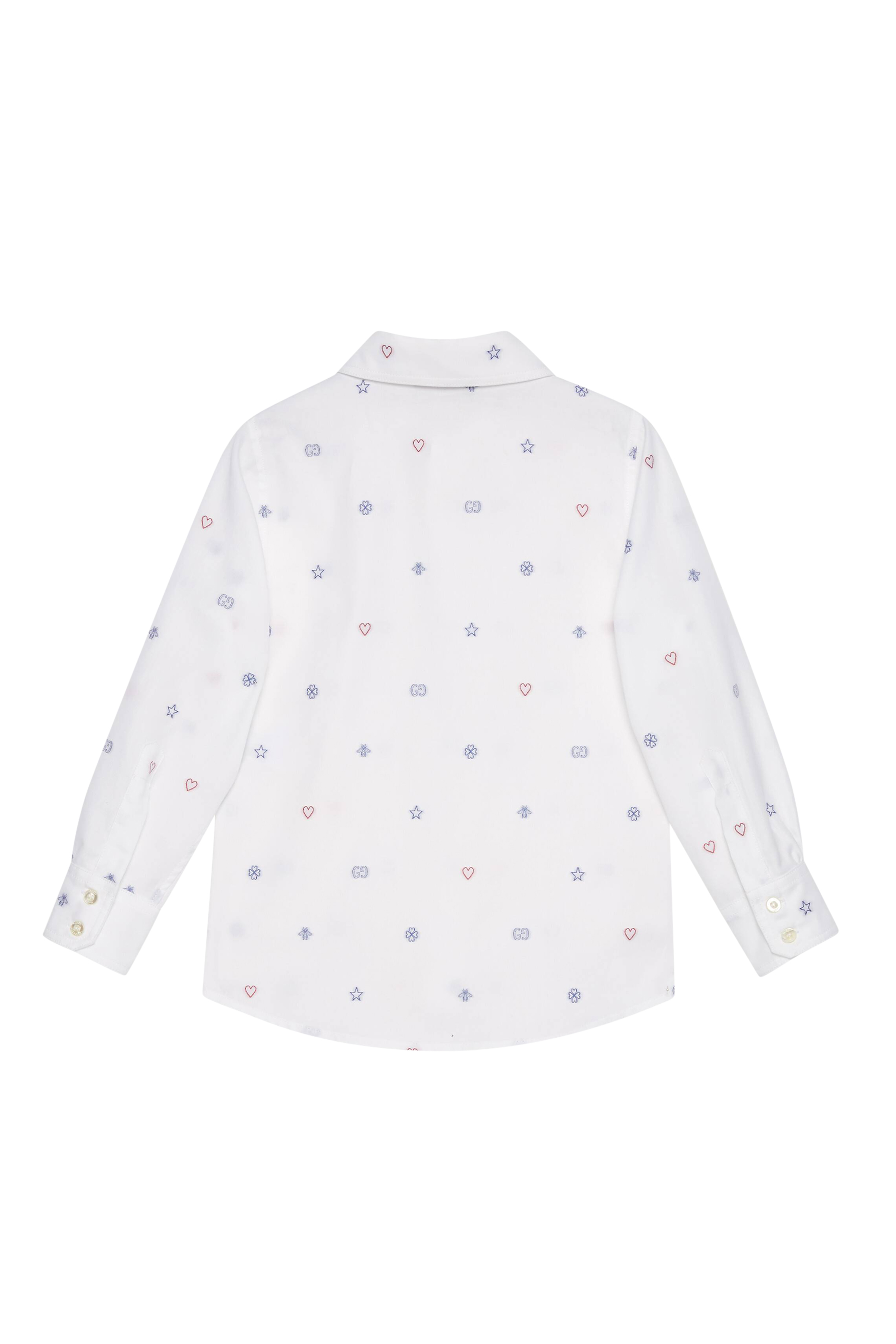 قميص قطن بنقشة فيل كوبيه برموز