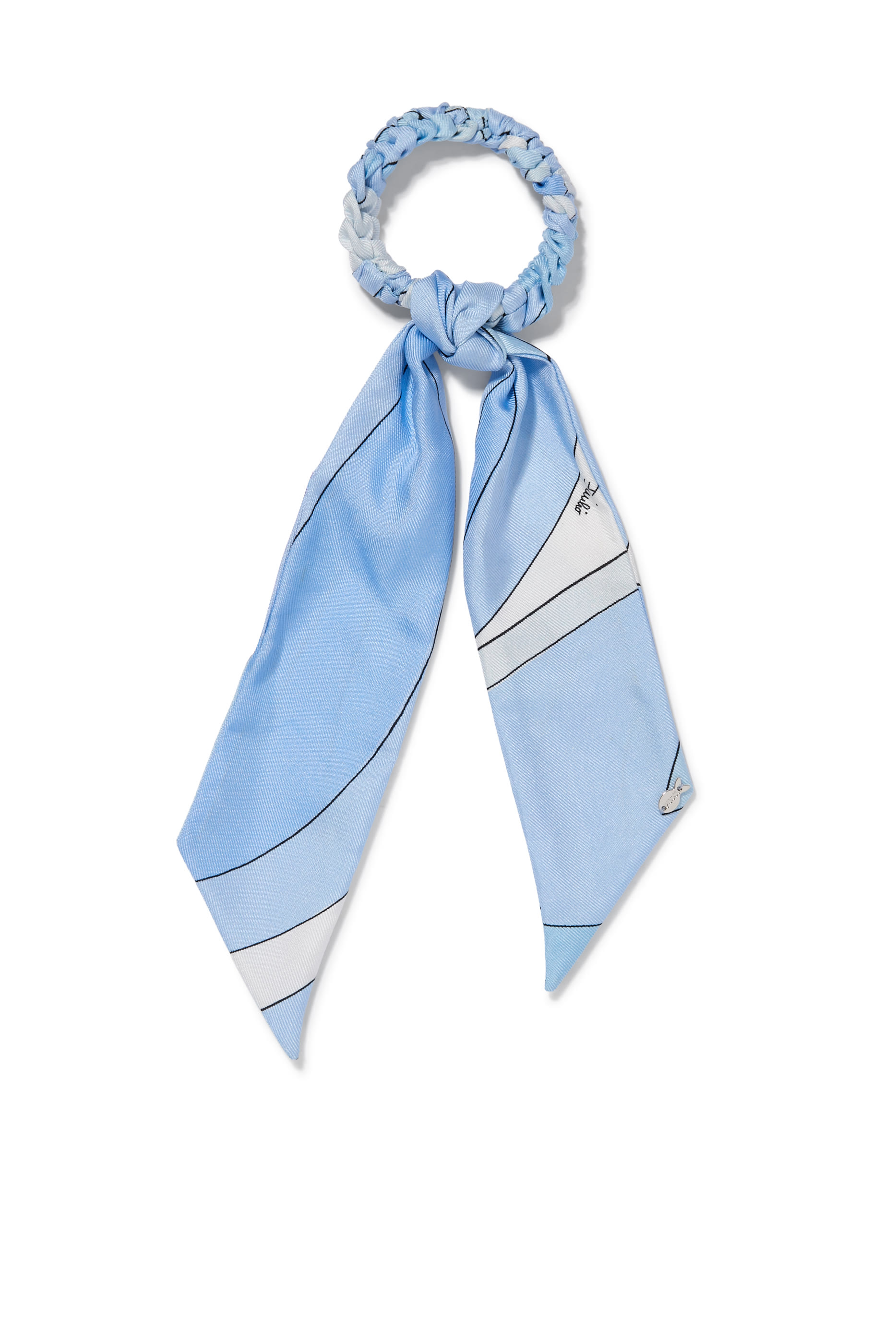 ربطة شعر مزينة بتفاصيل وشاح