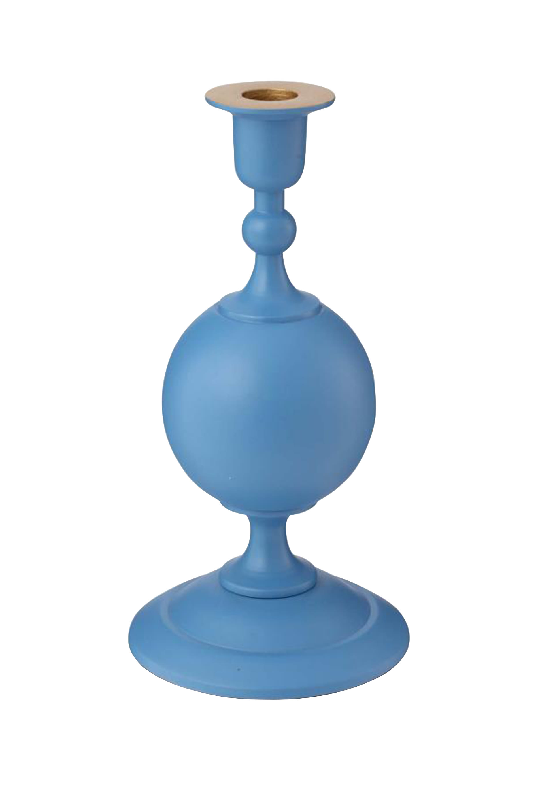 حامل شمعة بتصميم كروي صغير معدن