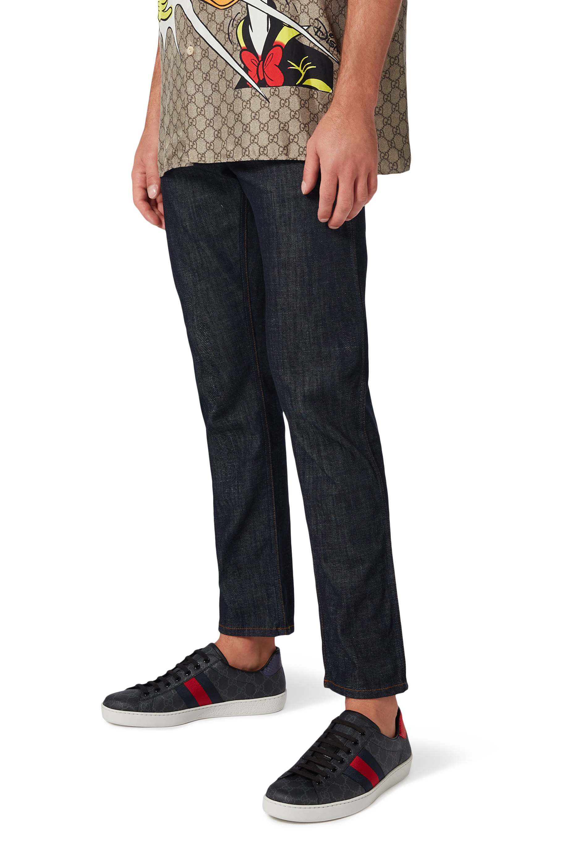 سنيكرز آيس قماش قنب سوبريم بنقشة حرفي شعار الماركة