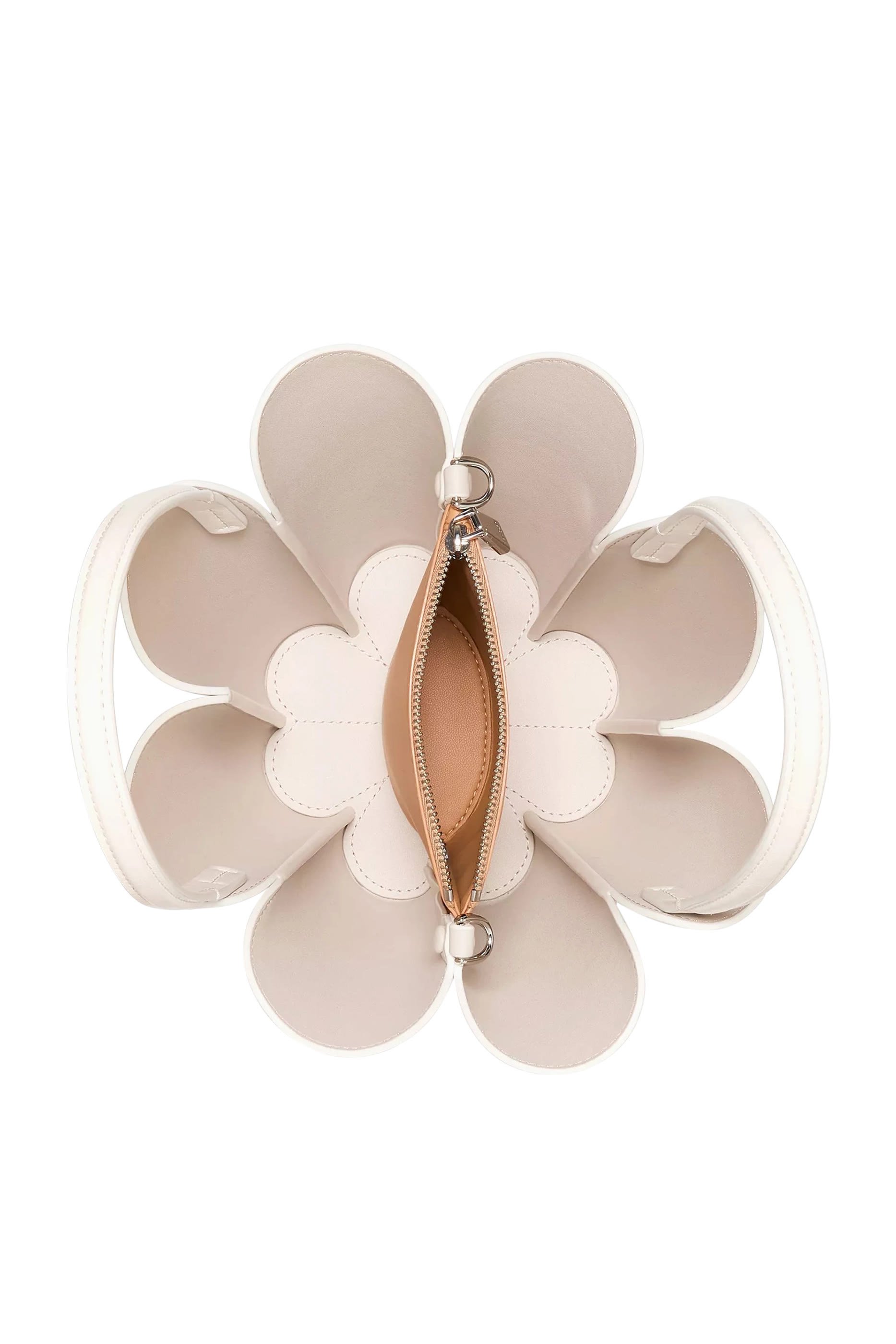 حقيبة باكيت بنقشة زهور بشكل بستوني