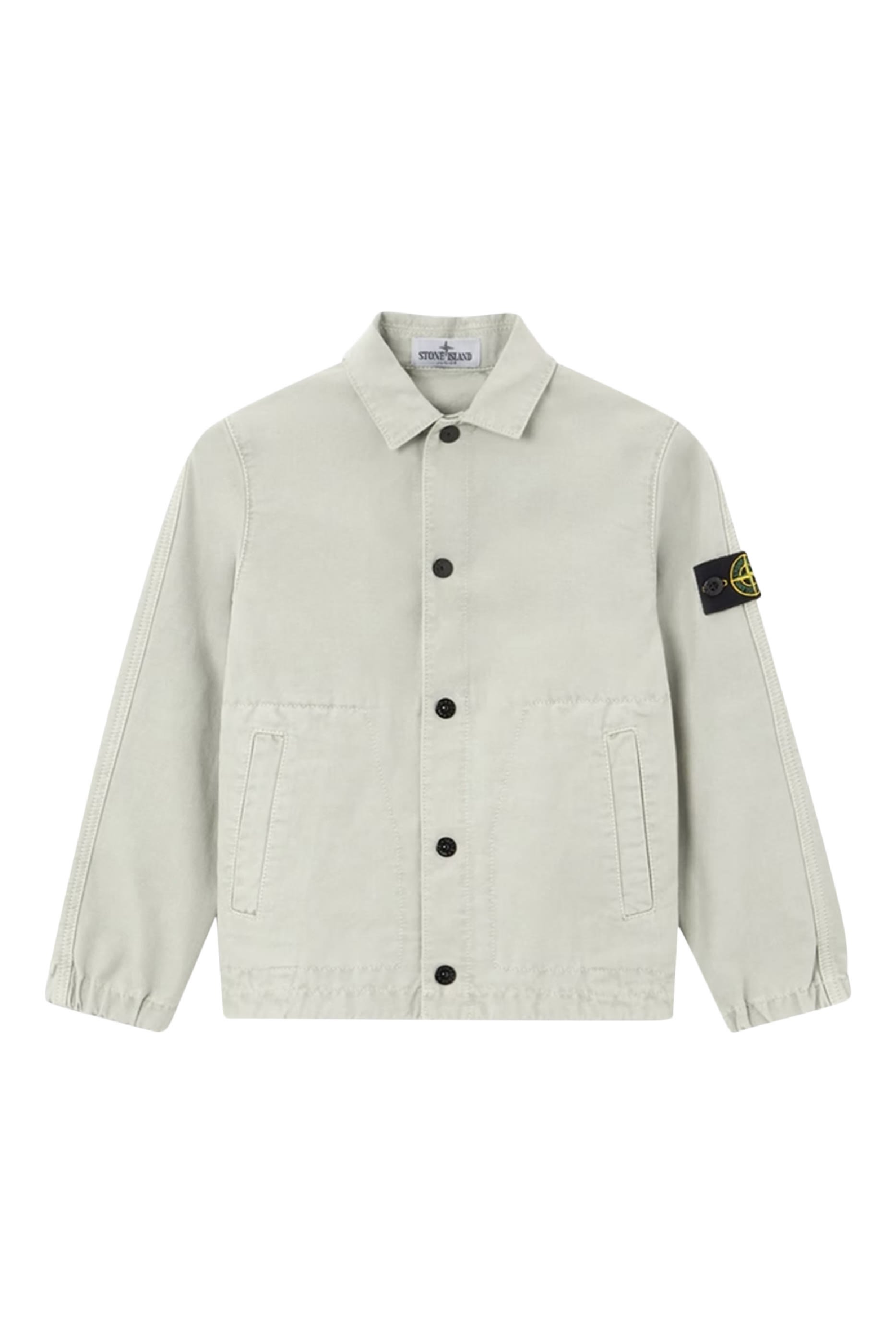 جاكيت كوتش باهت برقعة شعار الماركة للأطفال