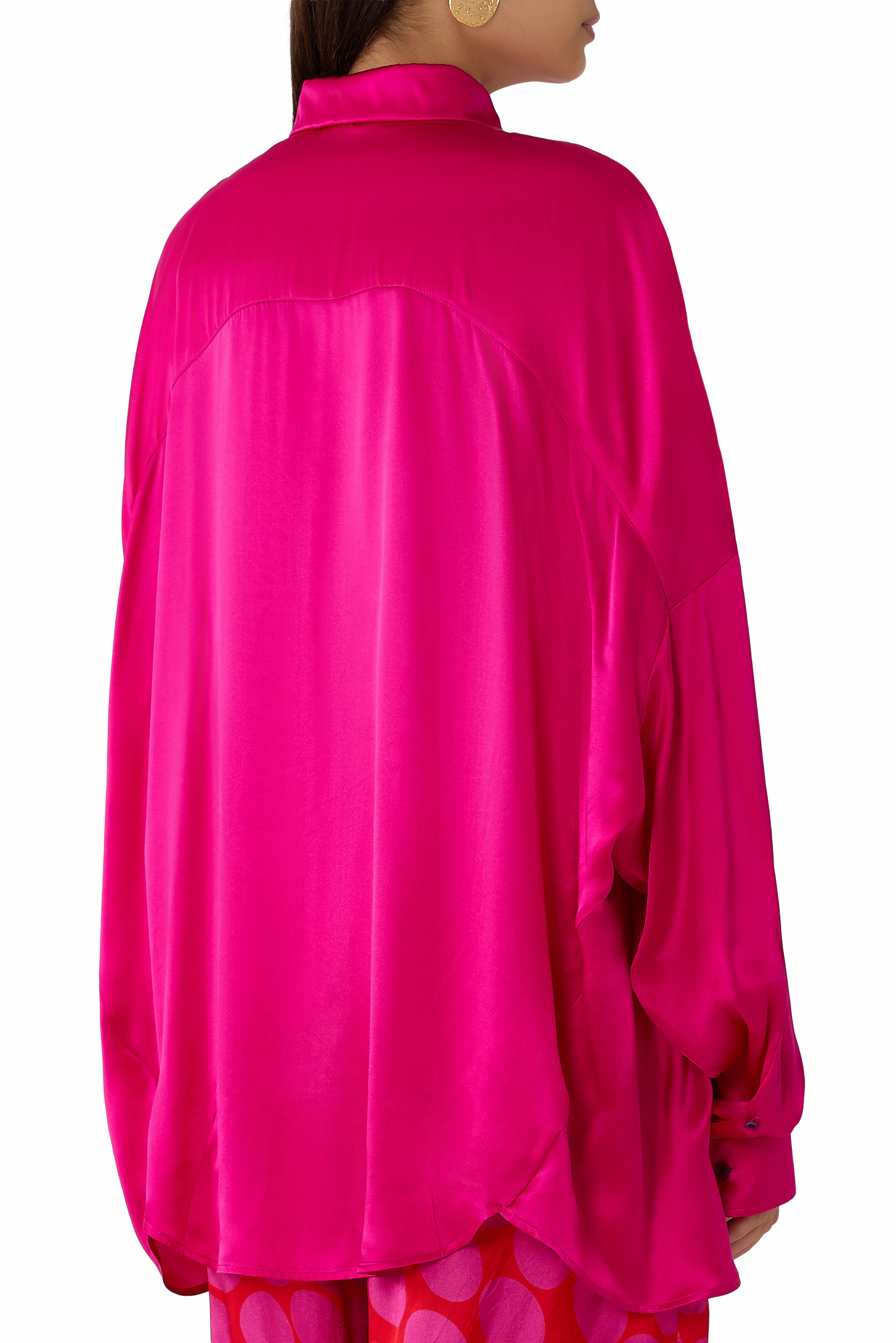 Oversized Casia Silk Shirt