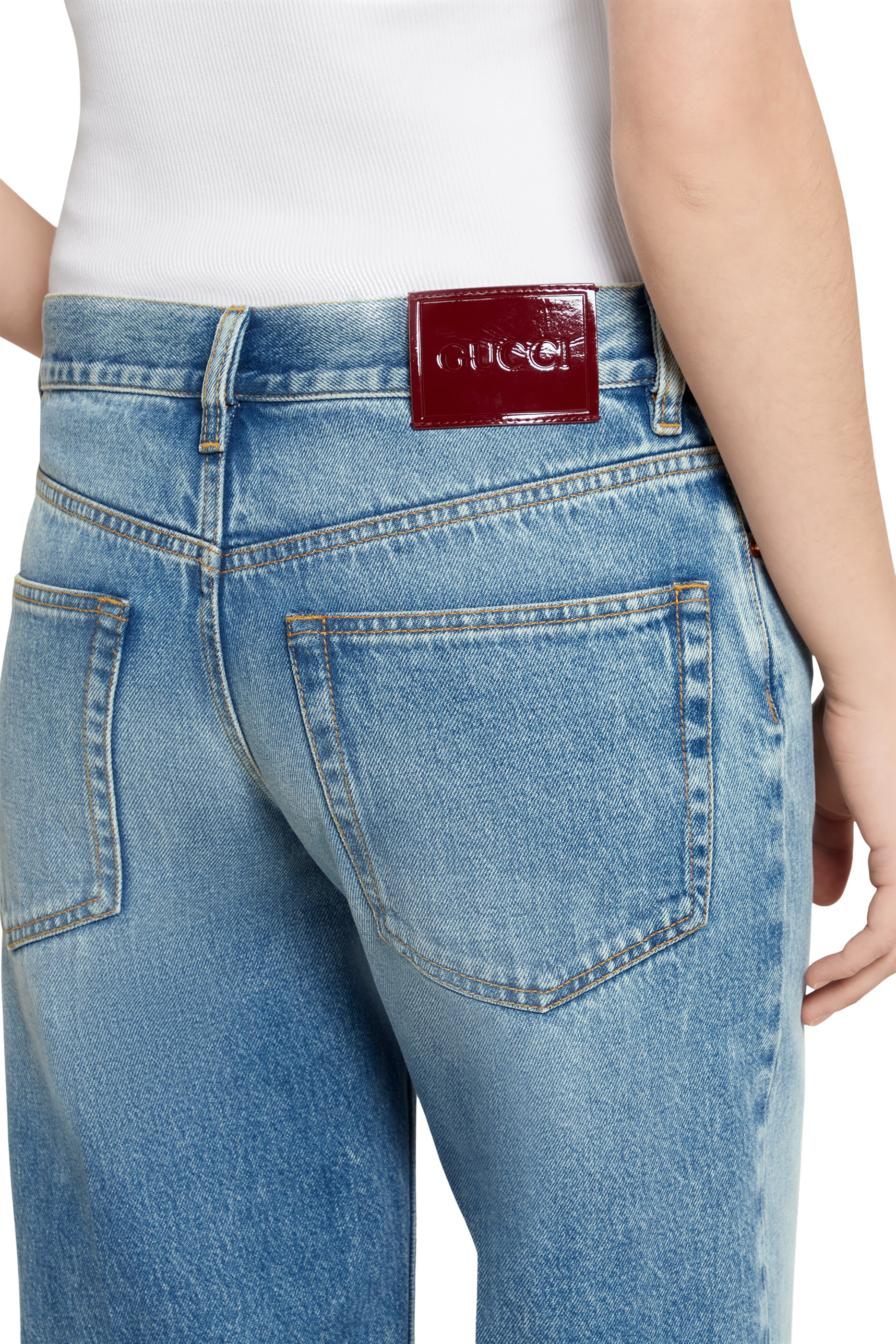 Straight Fit Denim Pants