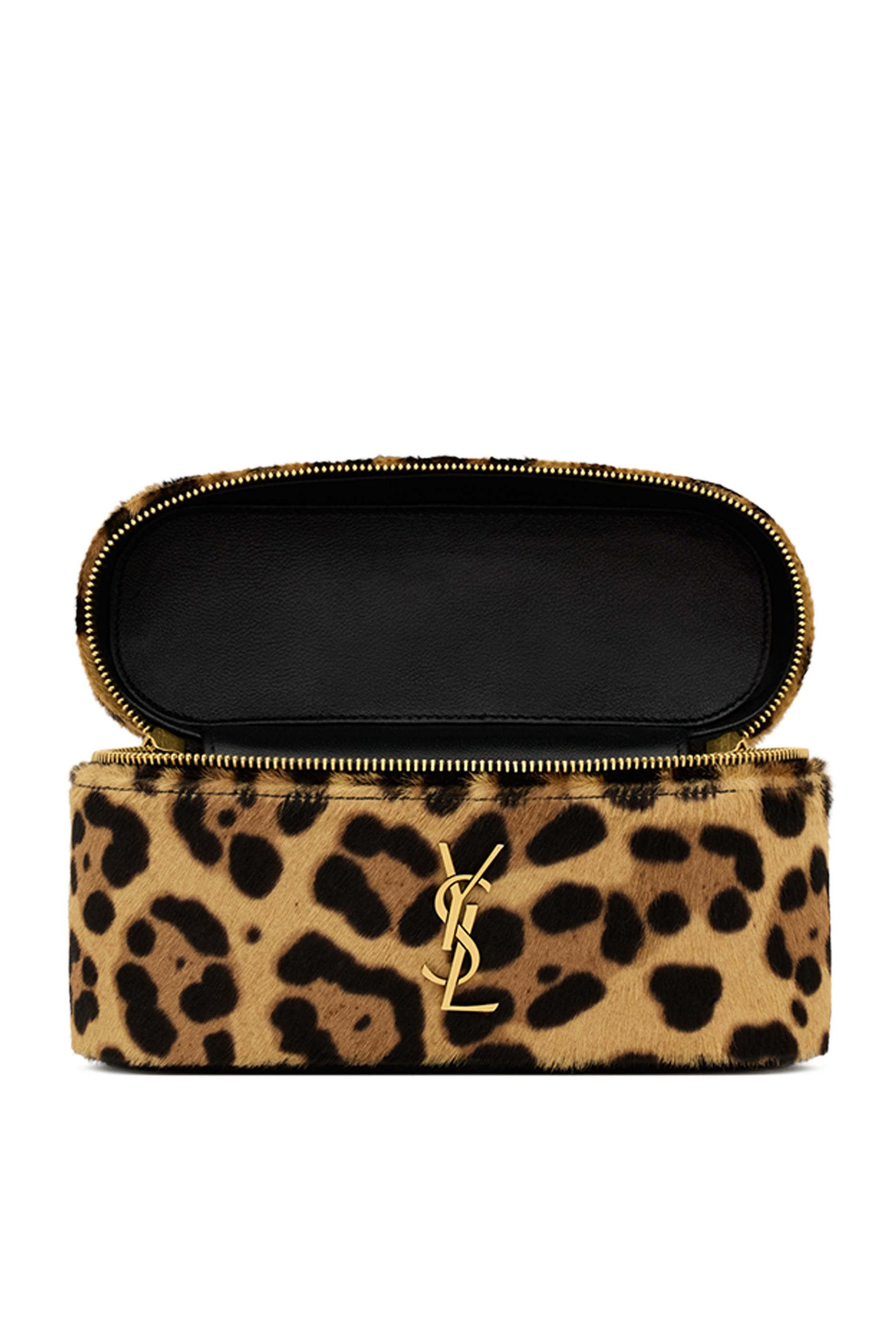 حقيبة مكياج غابي شعر مهر وجلد