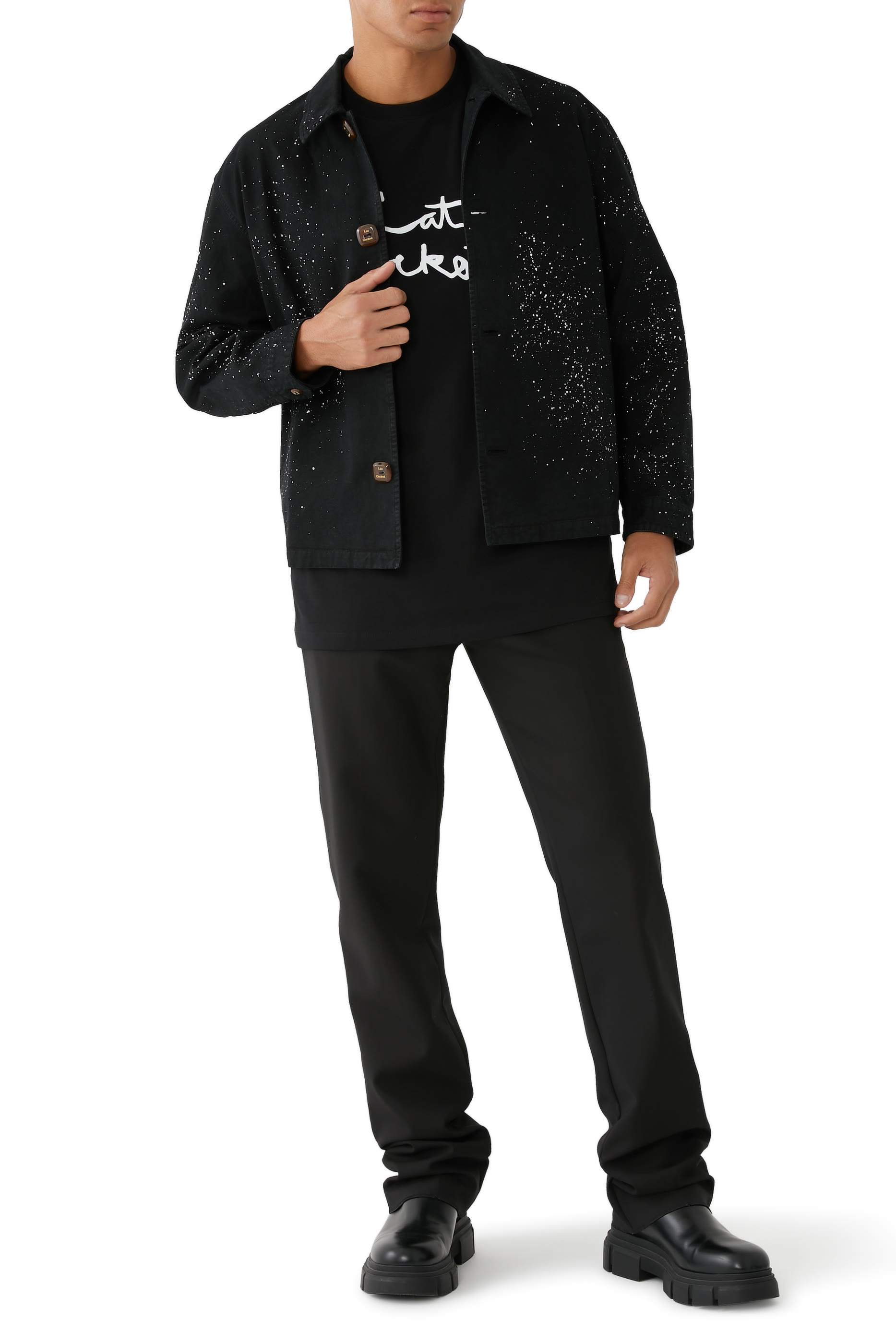 تيشيرت بشعار الماركة قطن