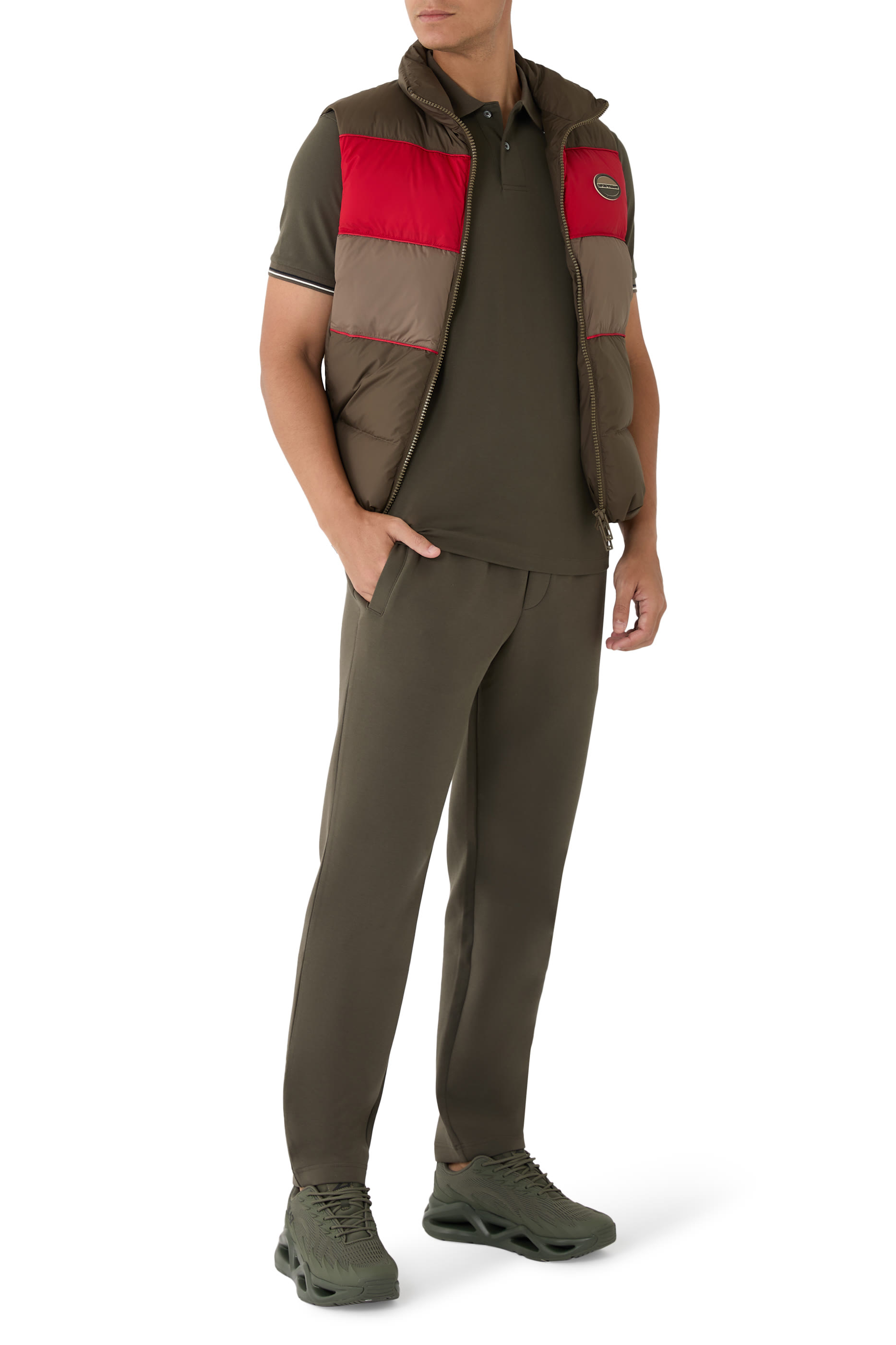 بنطال رياضي بشعار الماركة بحجم صغير جيرسيه مزدوج