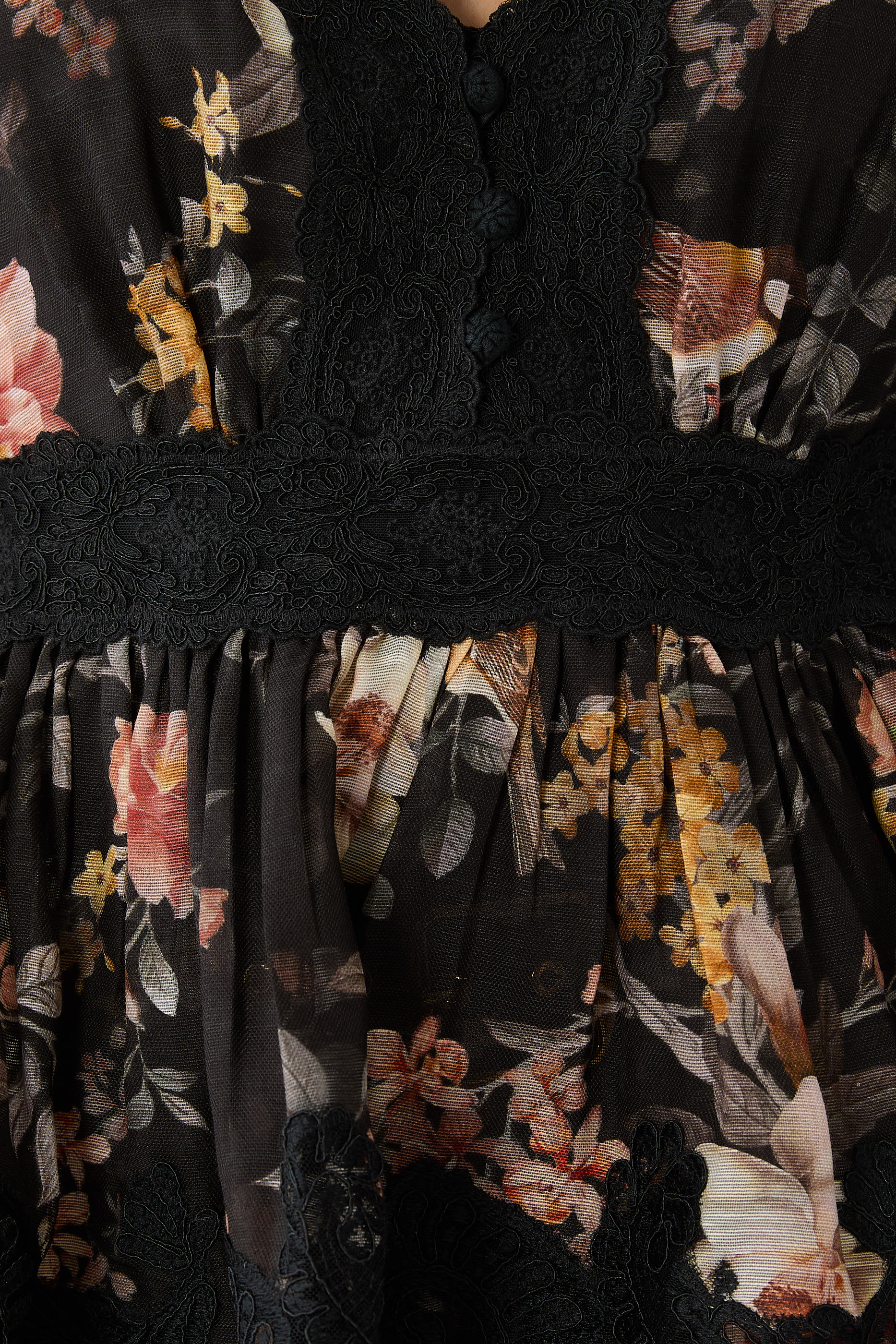 Carousel Lace Peplum Blouse