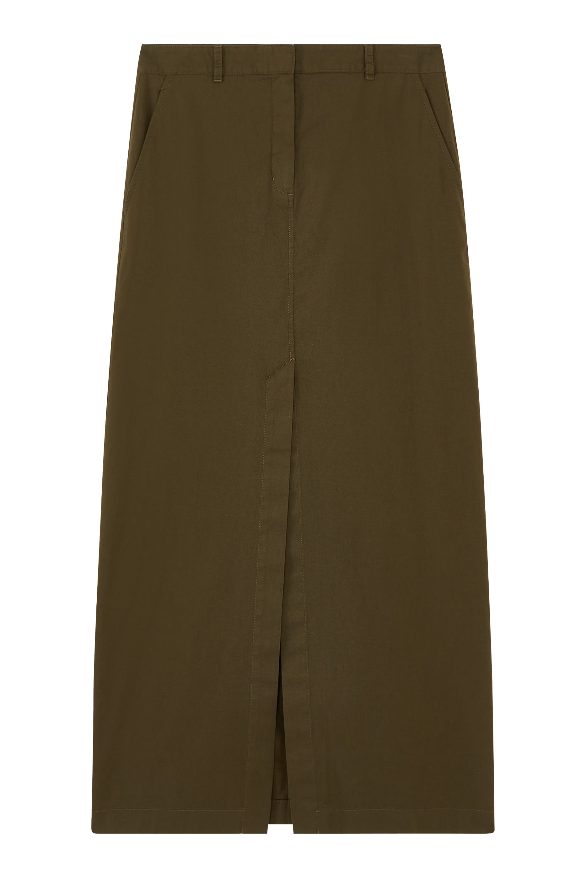 تنورة طويلة بفتحة في الأمام