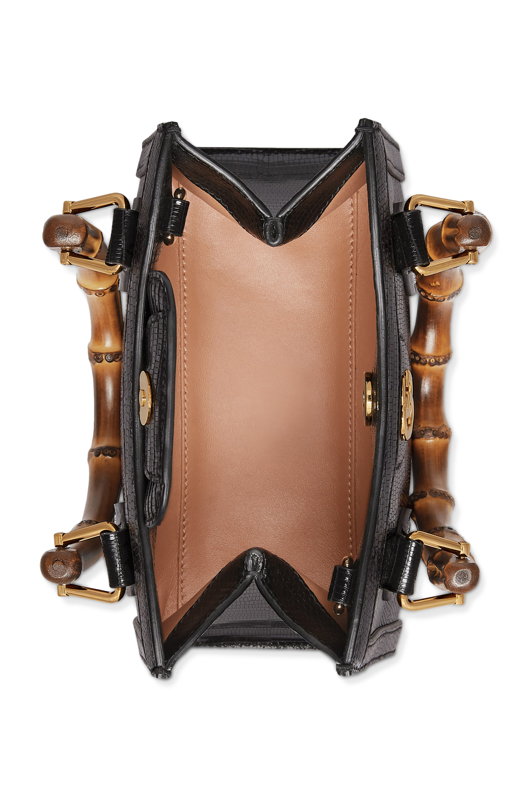 حقيبة يد ديانا صغيرة جلد سحلية