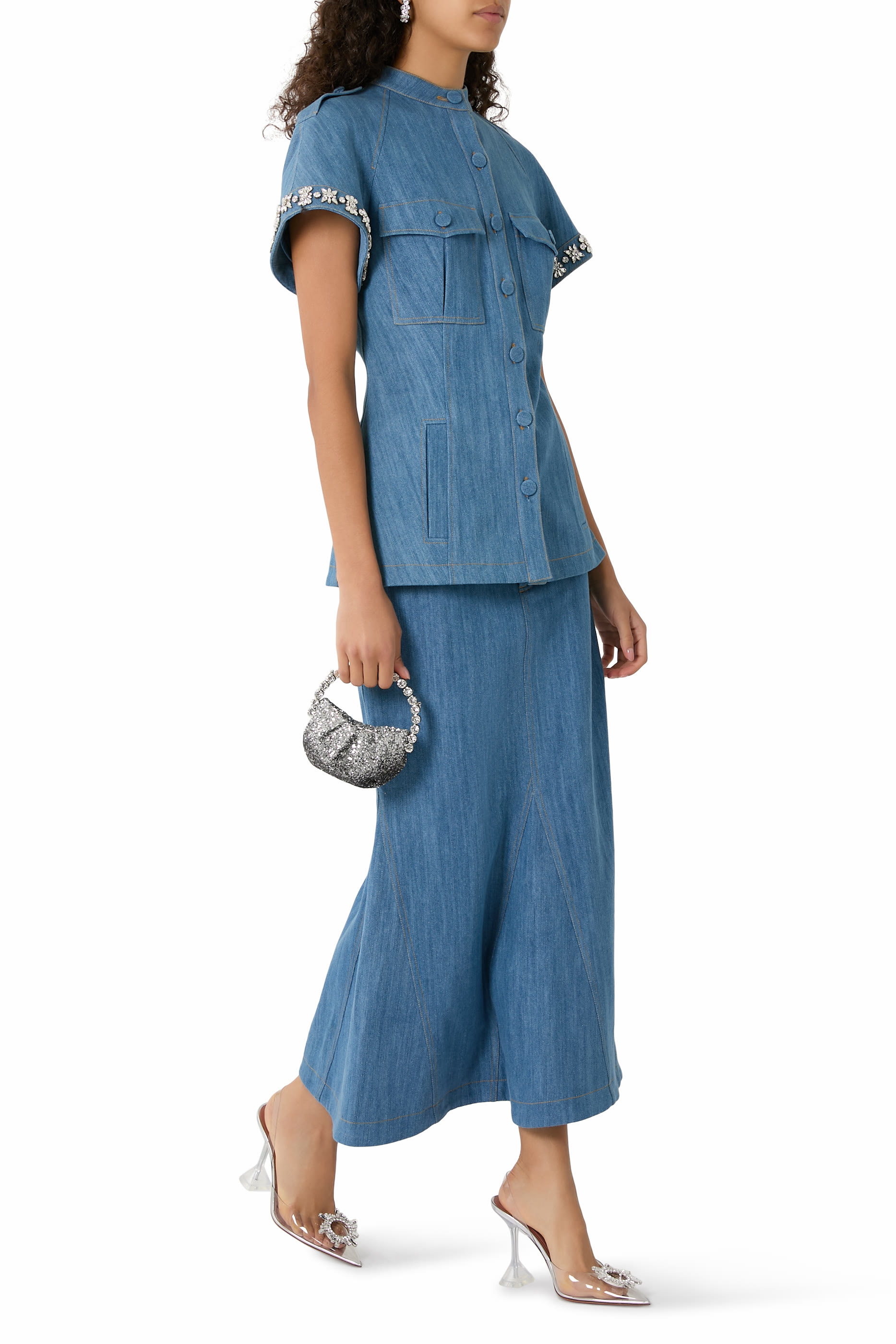 تنورة ميغان دنيم