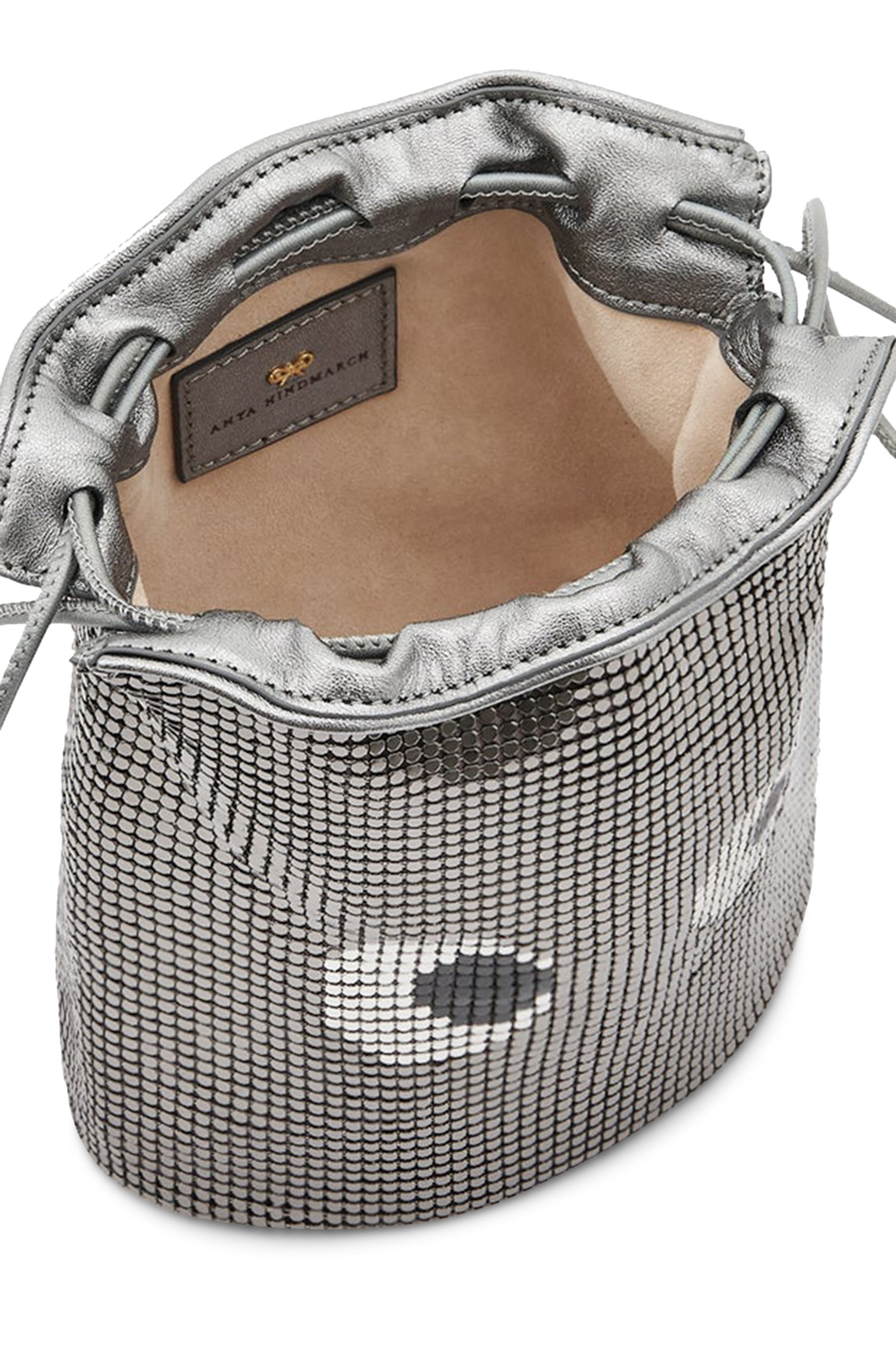 حقيبة صغيرة شبكية برباط تضييق وعيون