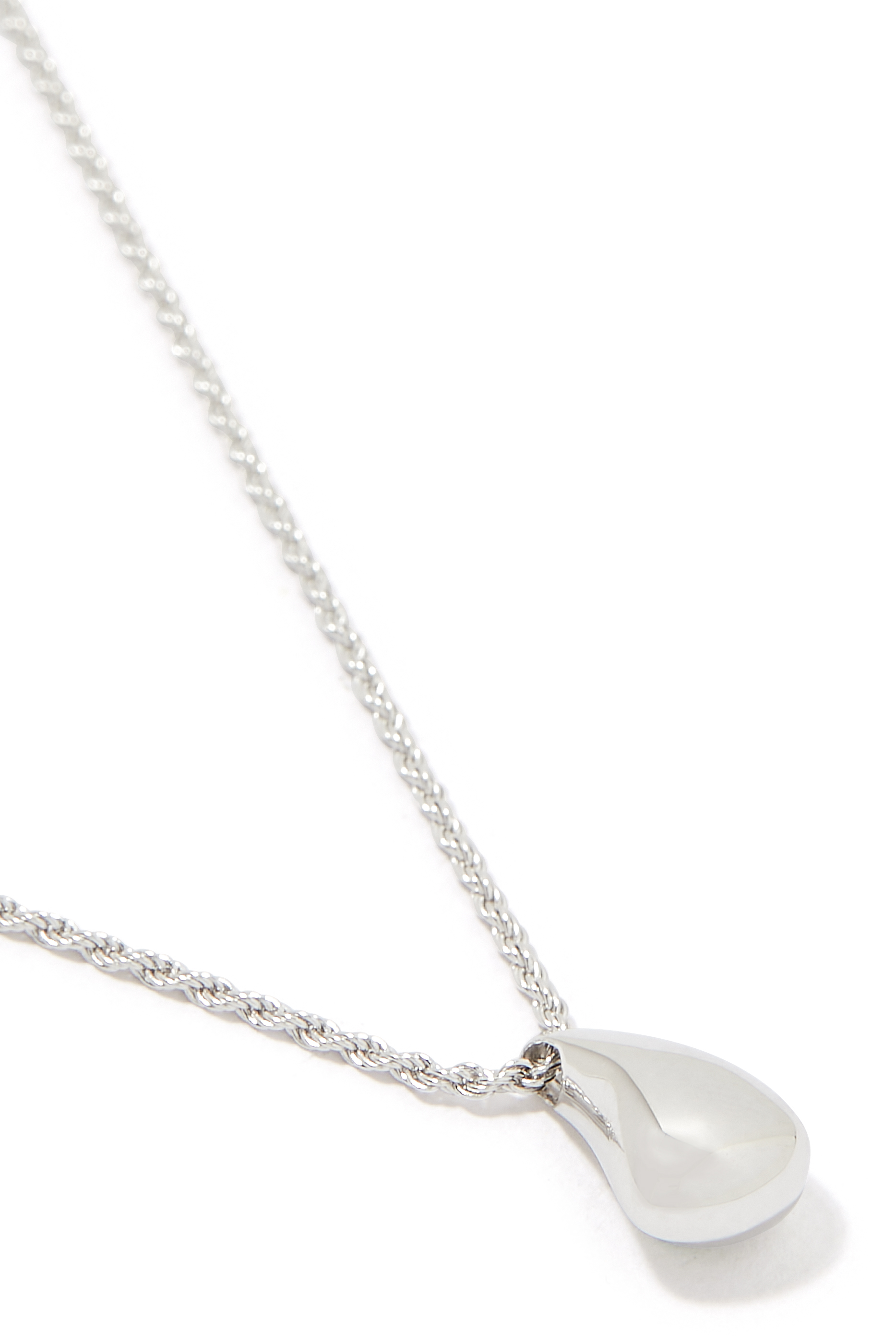 قلادة سافي بدلاية منحوتة بتصميم قطرة طلاء بالذهب المعاد تدويره عيار 18 قيراطًا وفضة إسترلينية معاد تدويرها