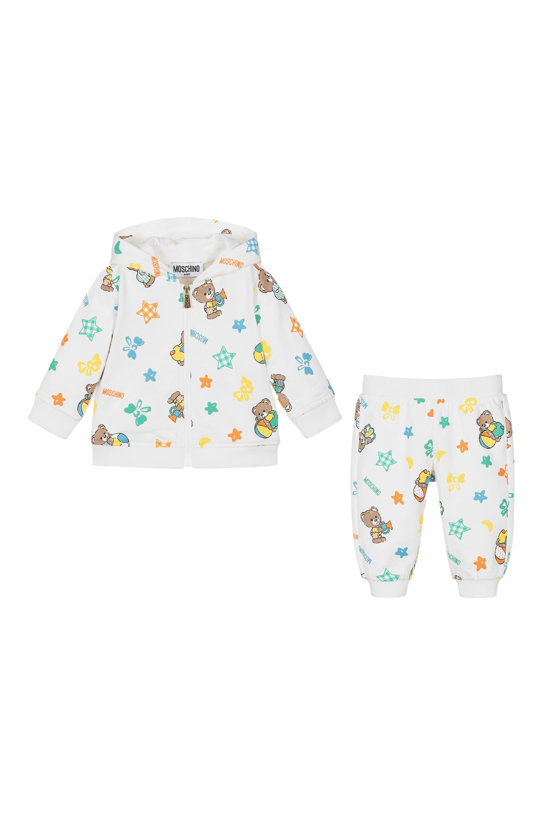 بدلة رياضية بطبعة الدب تيدي بغطاء للرأس صوف