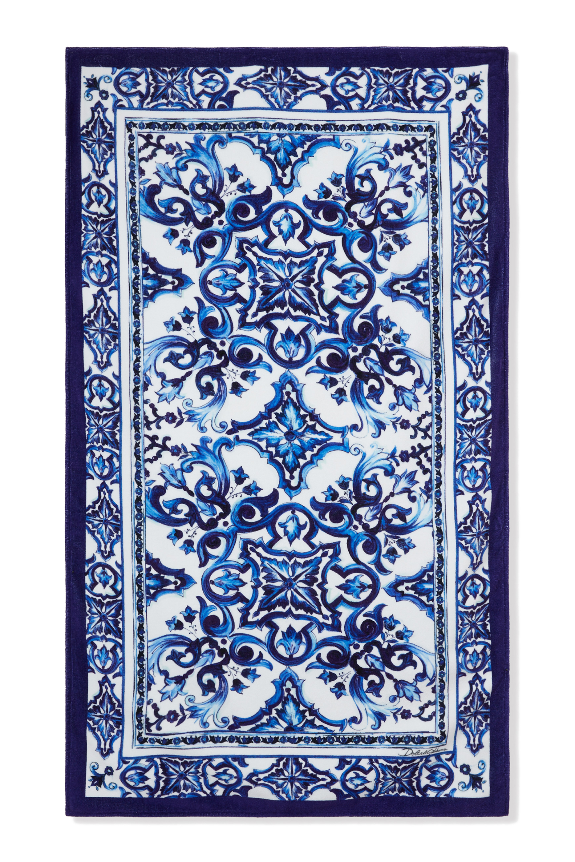 منشفة شاطئ للأطفال بطبعة ماجوليكا قماش تيري