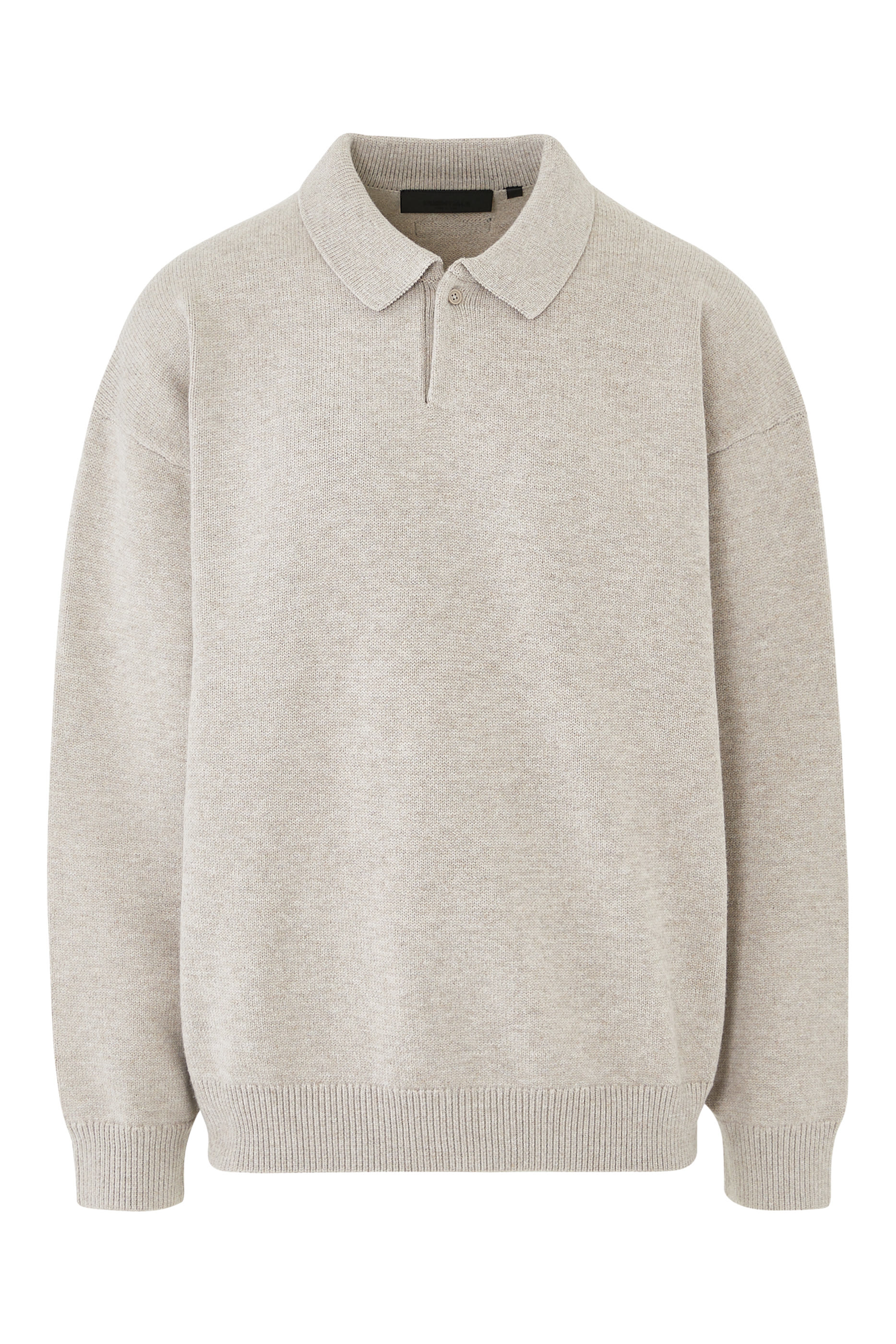 كنزة بولو منسوجة بشعار اسنشالز