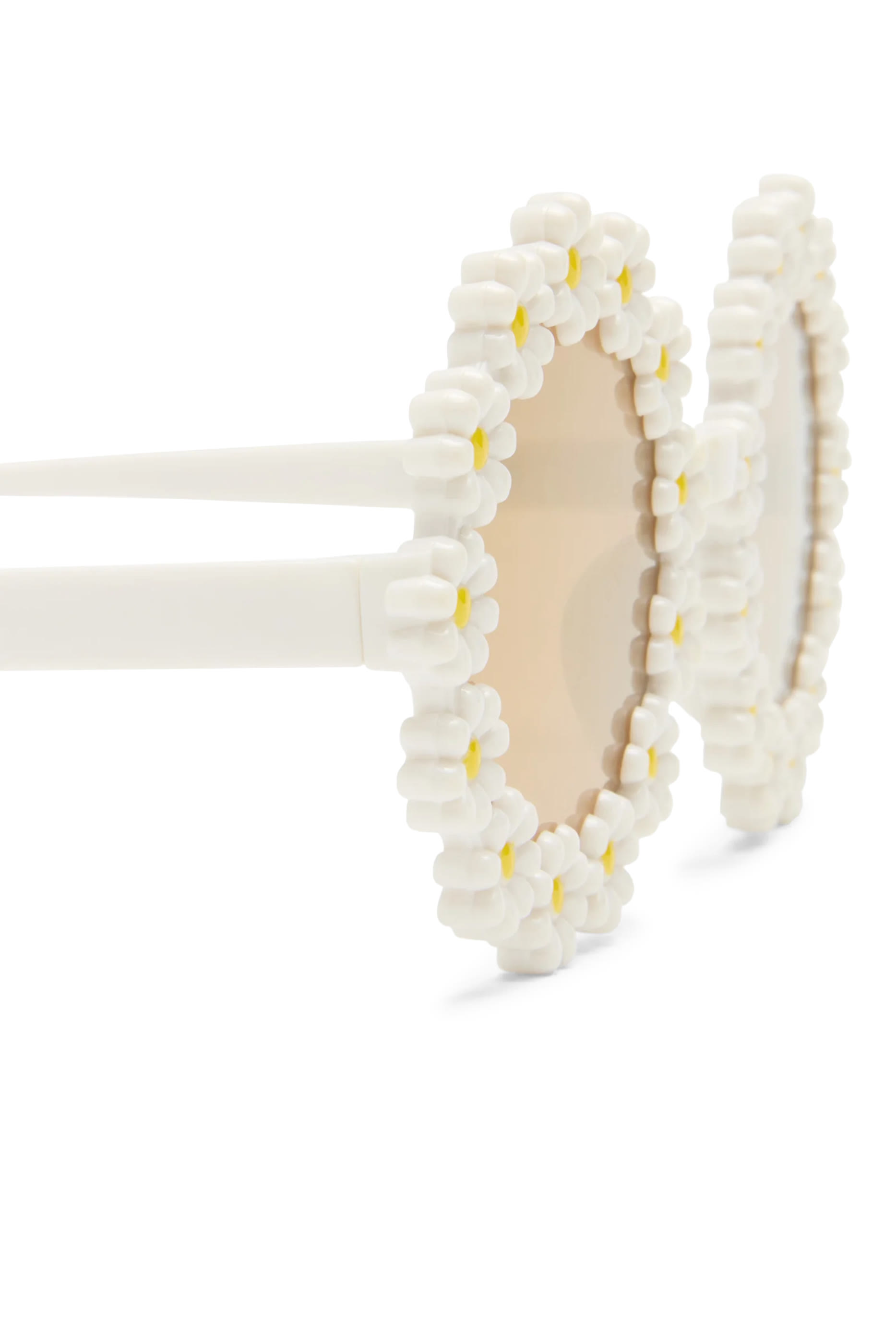 نظارة شمسية بإطار بتصميم زهور أقحوان