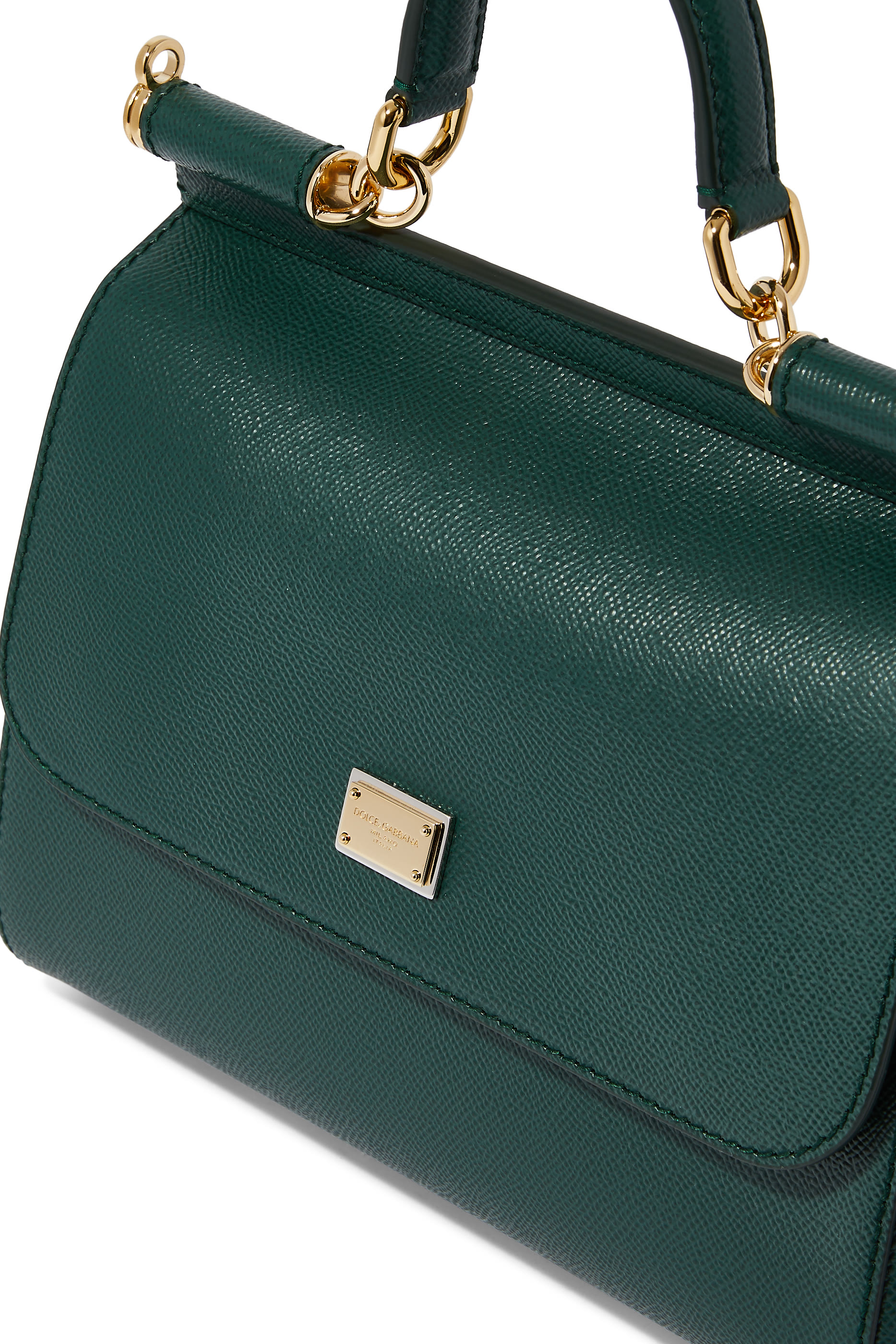 حقيبة ميس سيسيلي متوسطة الحجم جلد دوفين بيد علوية