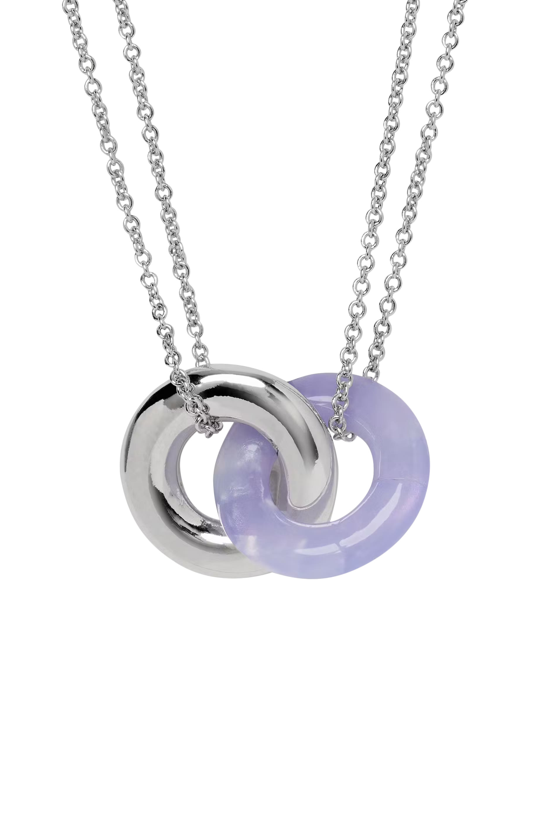 قلادة بدلاية صغيرة بتصميم متداخل