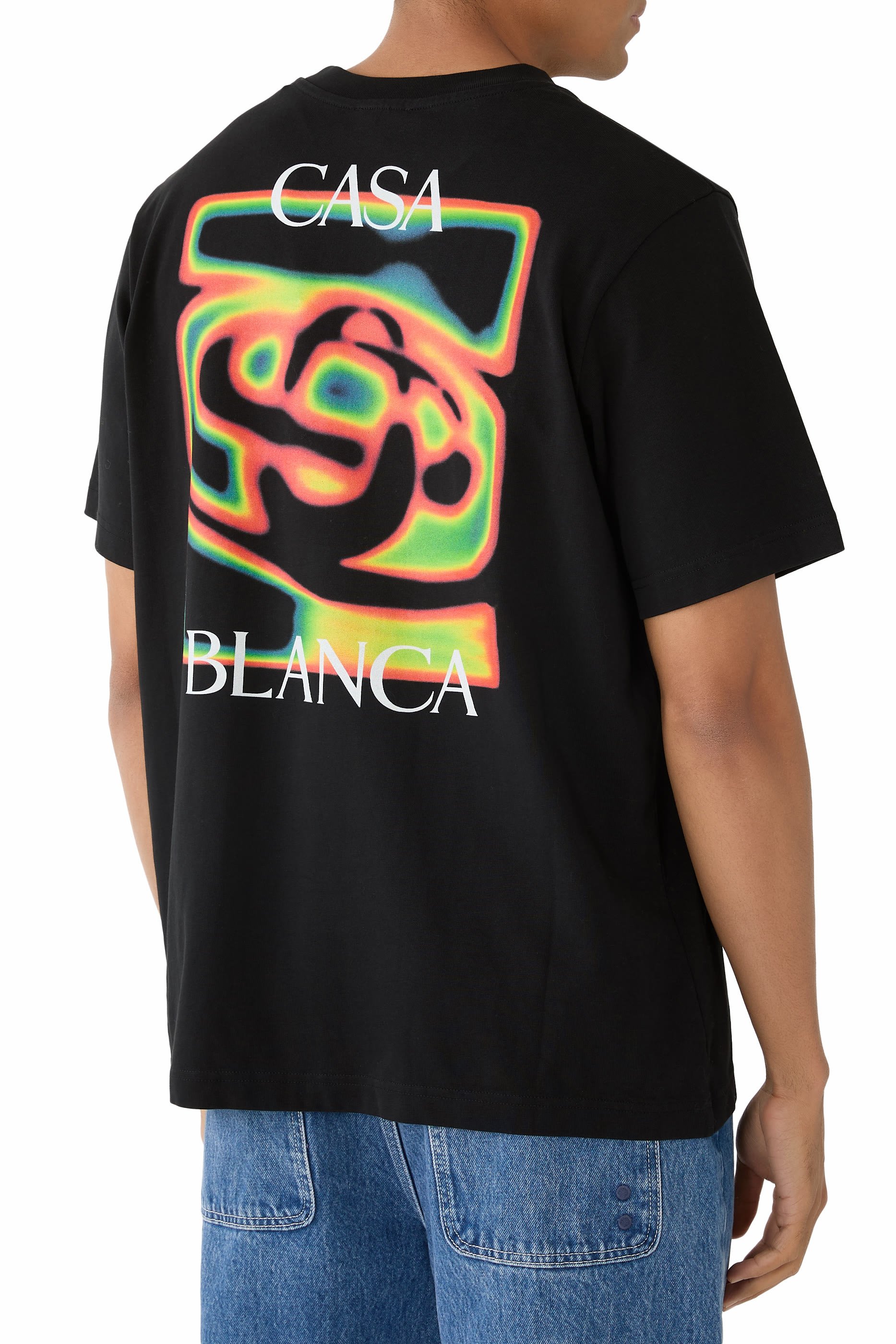 تيشيرت بشعار خريطة بتأثير حراري