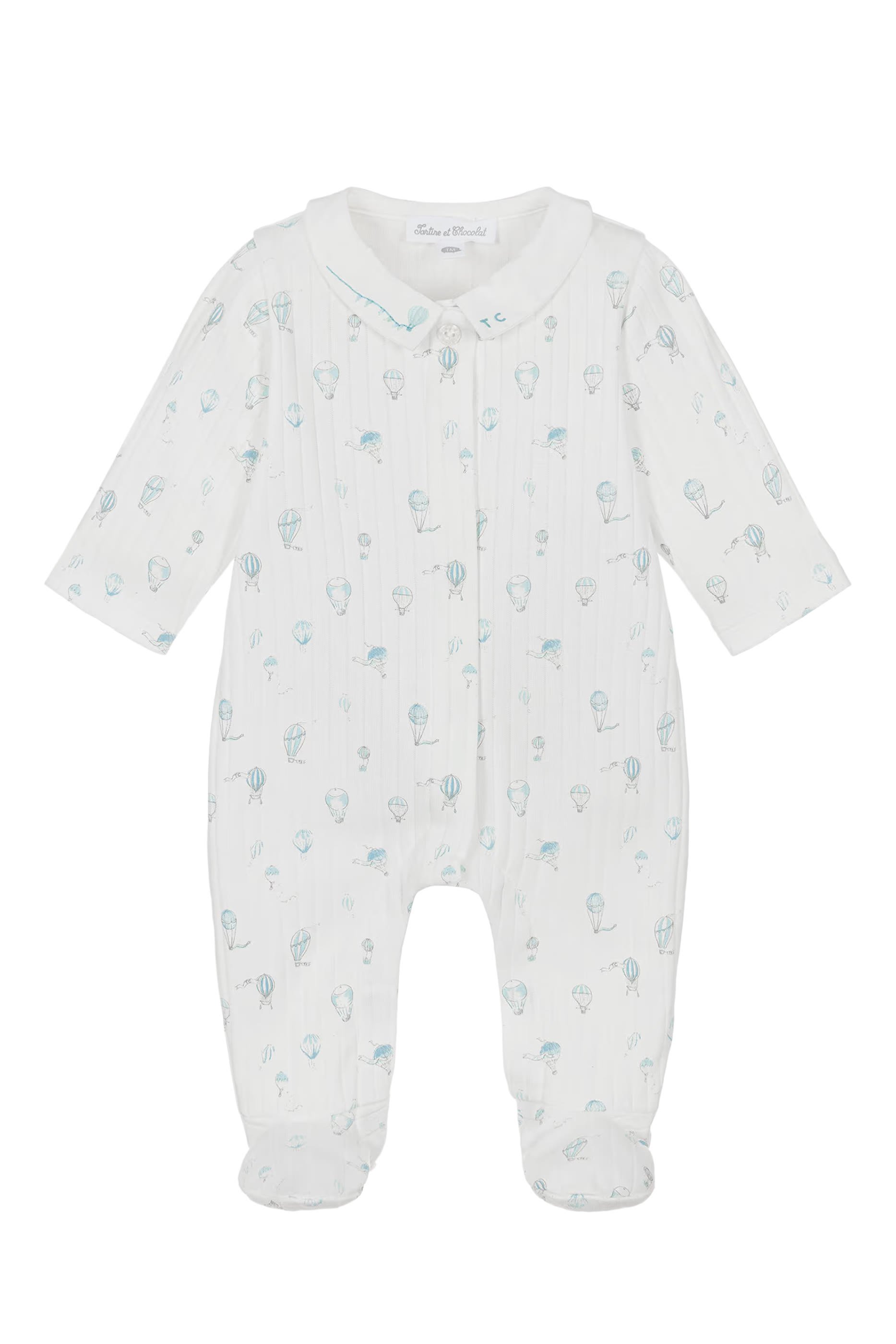 لباس قطعة واحدة بيجامة بنقشة للأطفال