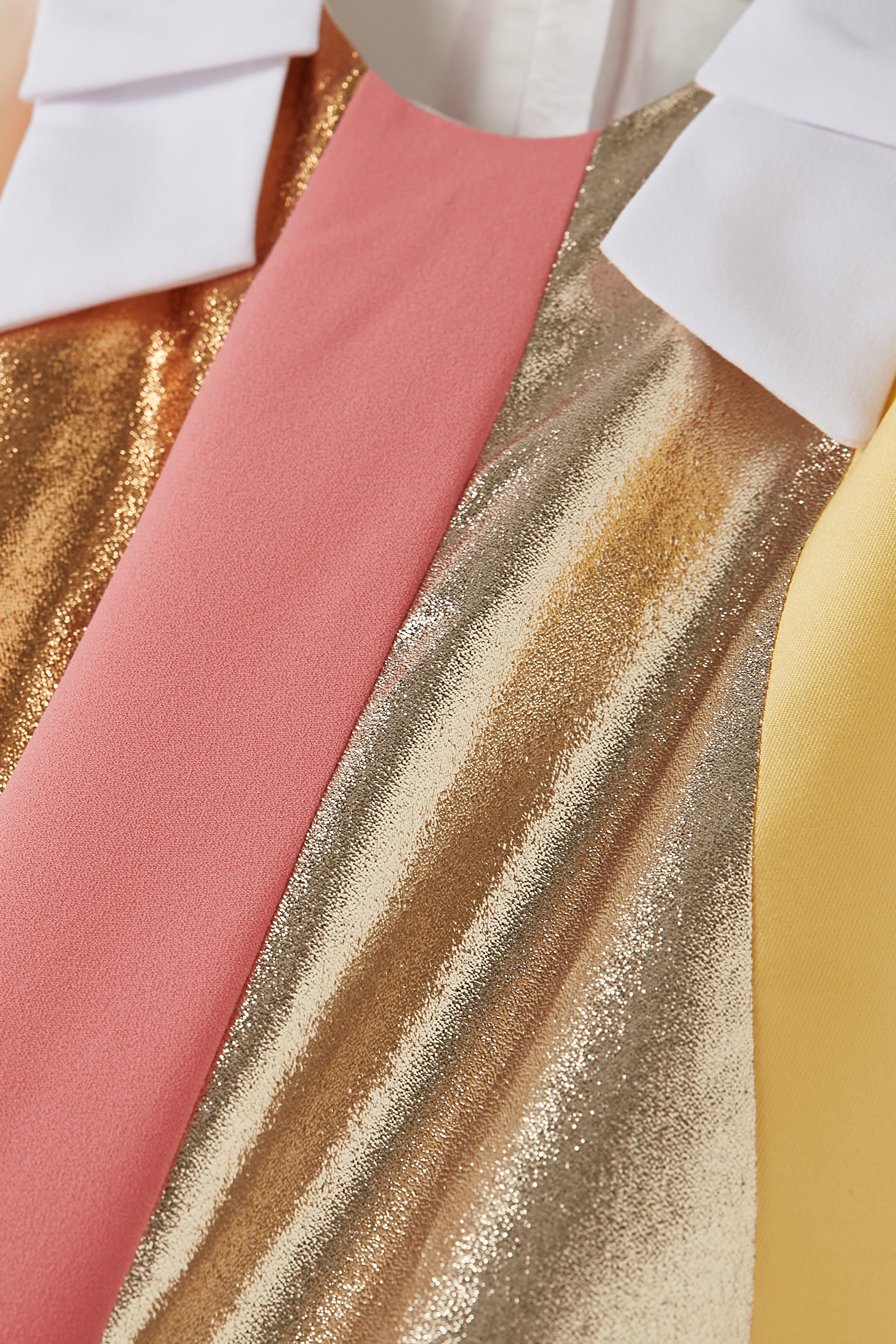 فستان ترابيز متعدد الألوان قماش لامع