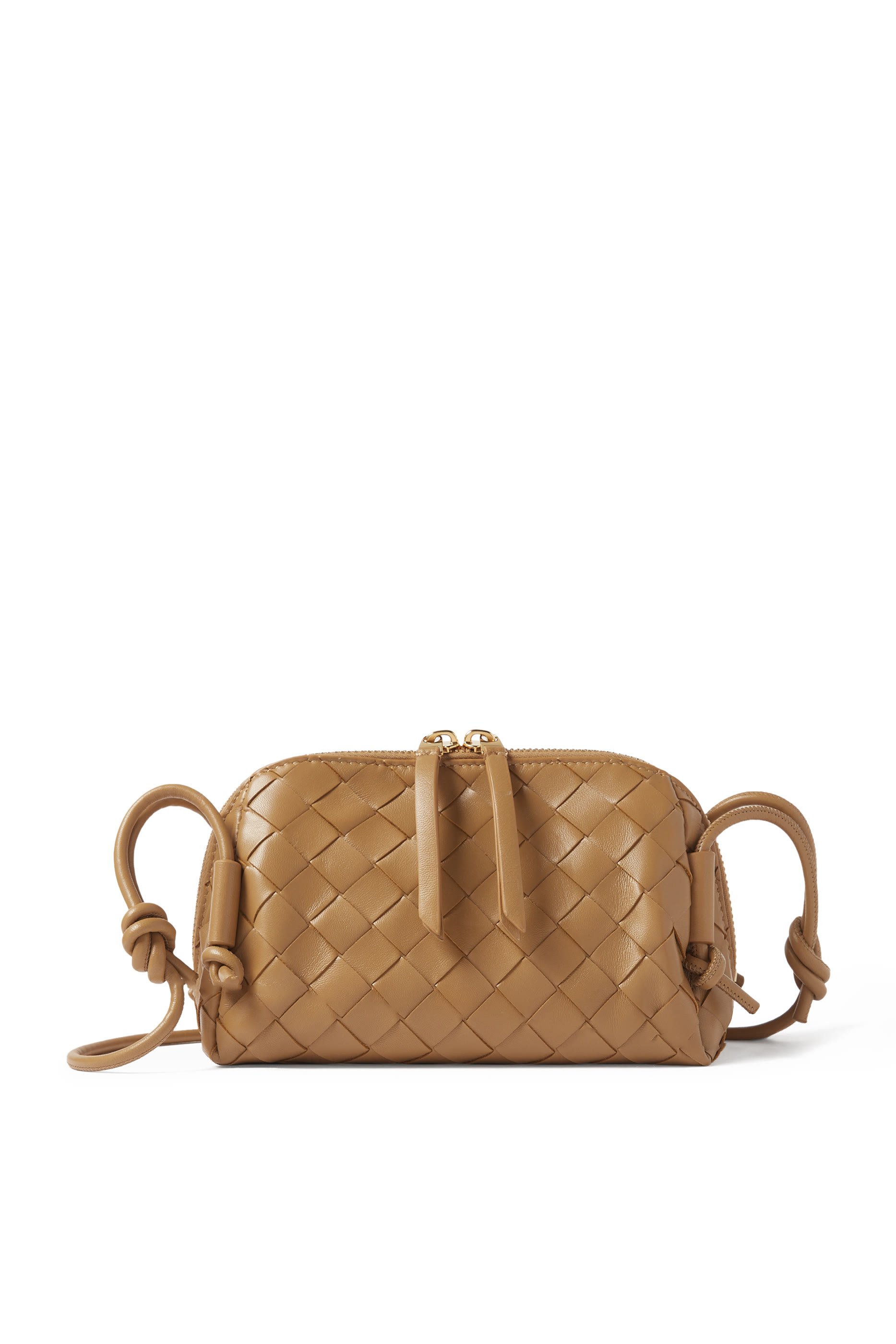 حقيبة كونسرت جلد مجدول