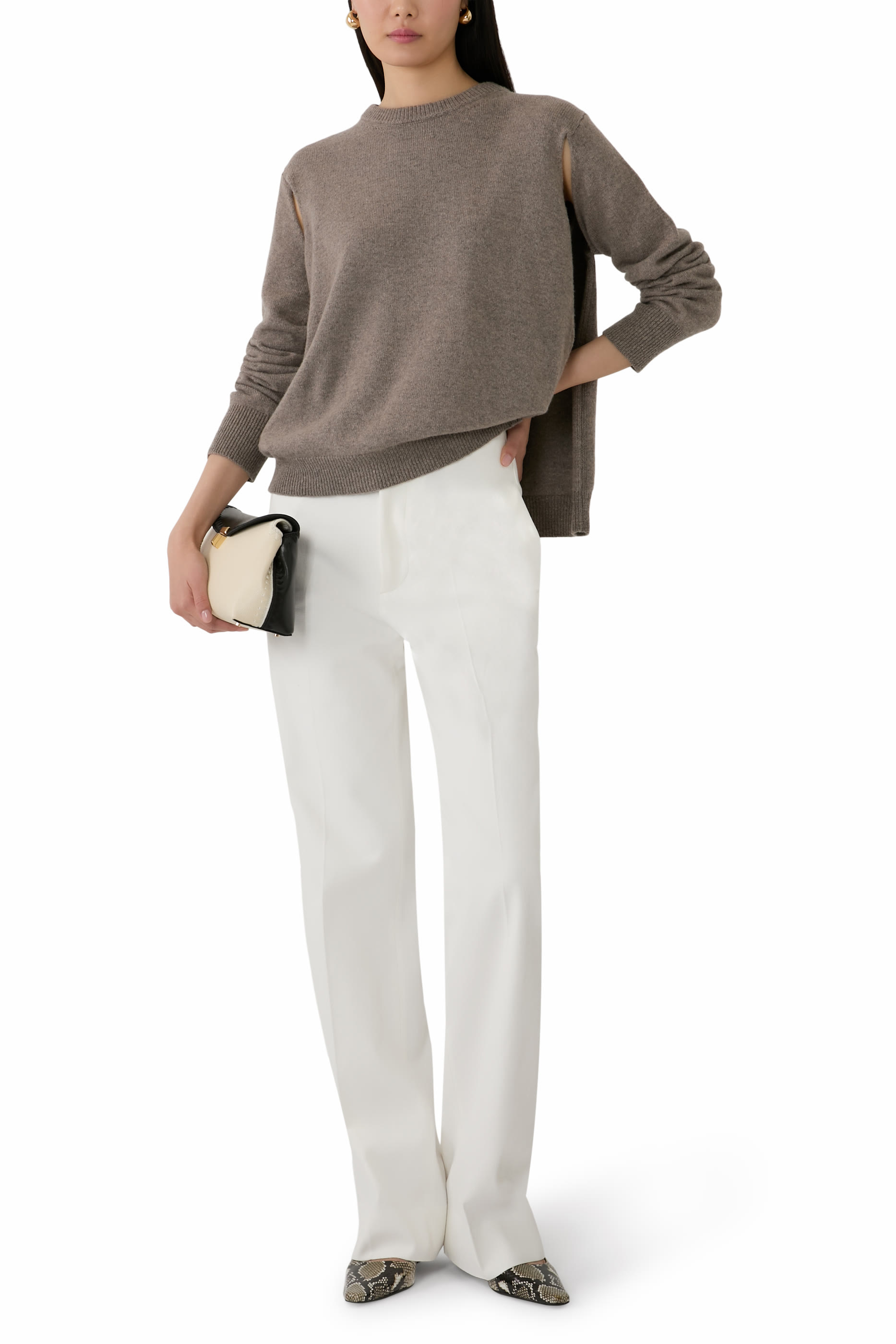 سترة بتصميم ملفوف بكاب