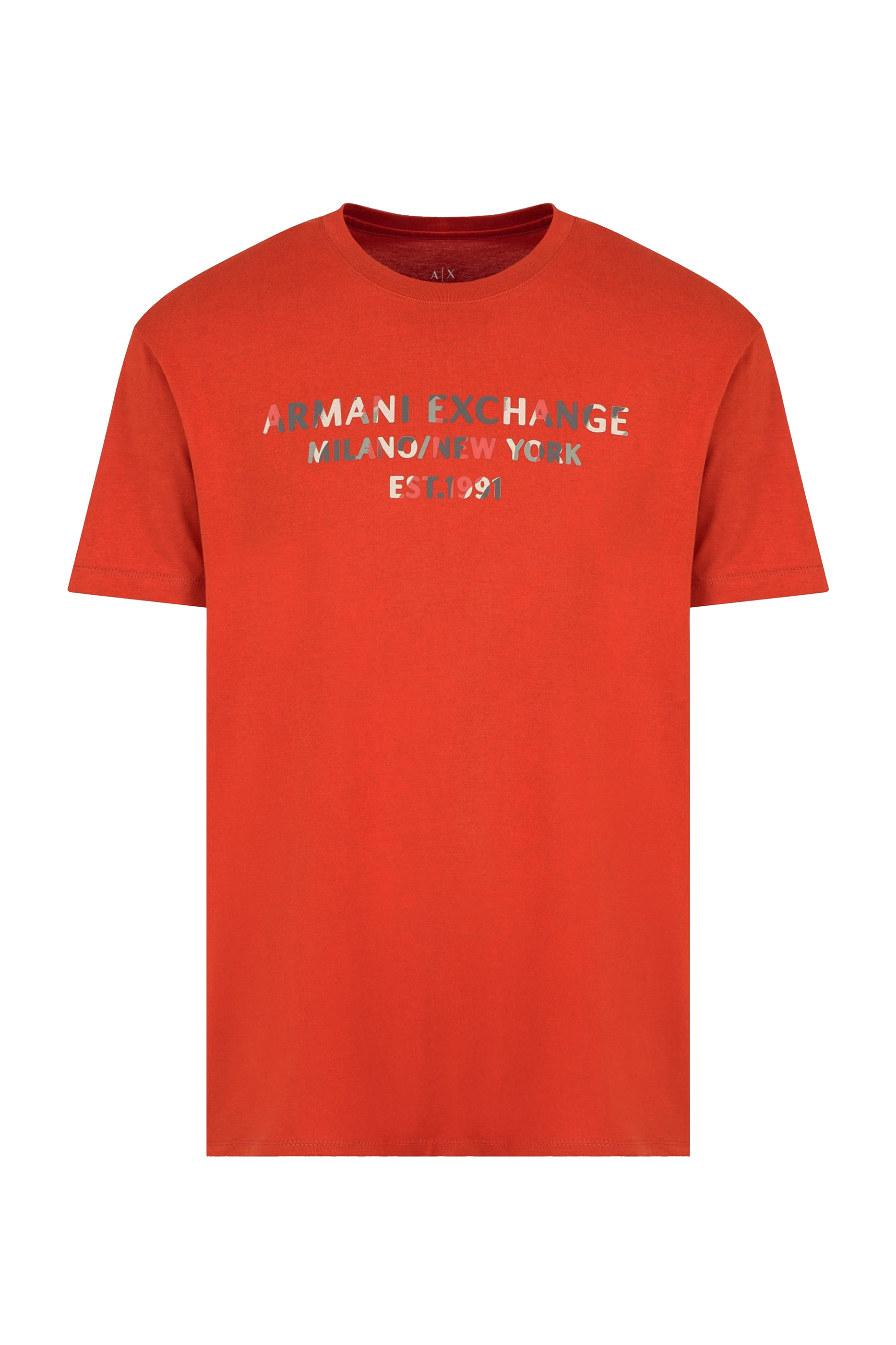 تيشيرت ايه اس في بشعار الماركة بتصميم مموه قطن