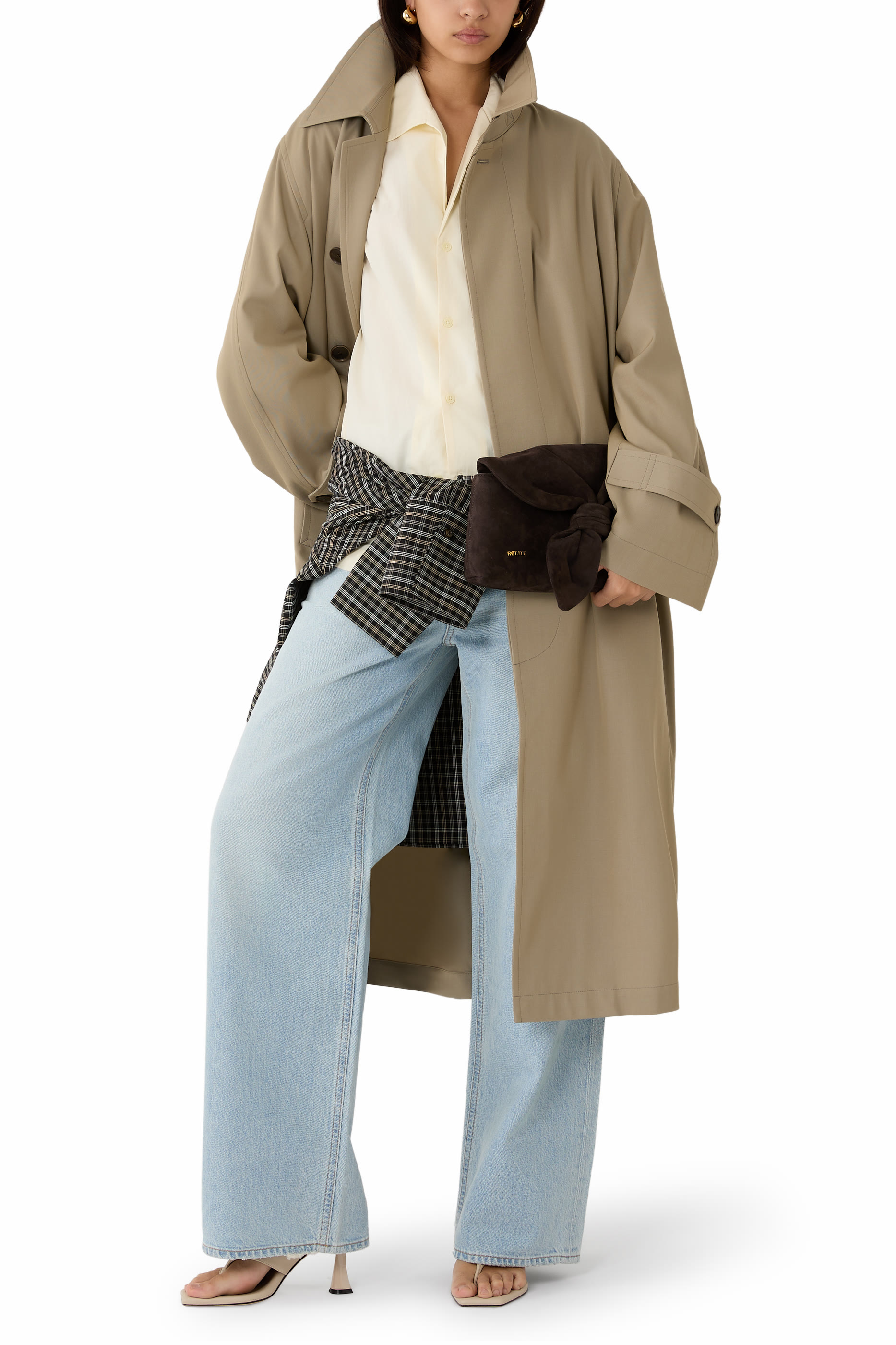 معطف ماكس صوف غابردين خفيف