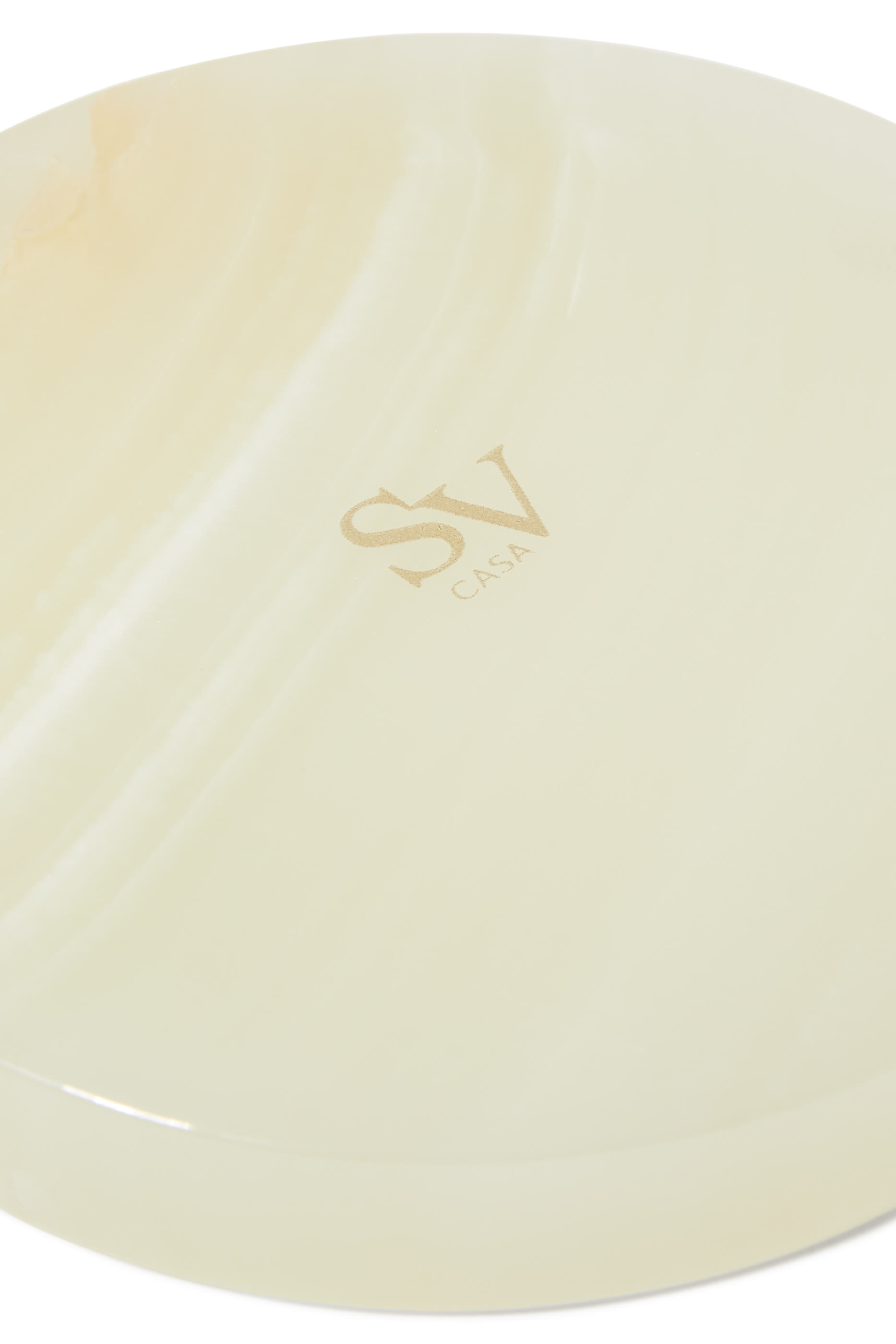 طبق صابون عقيق أبيض