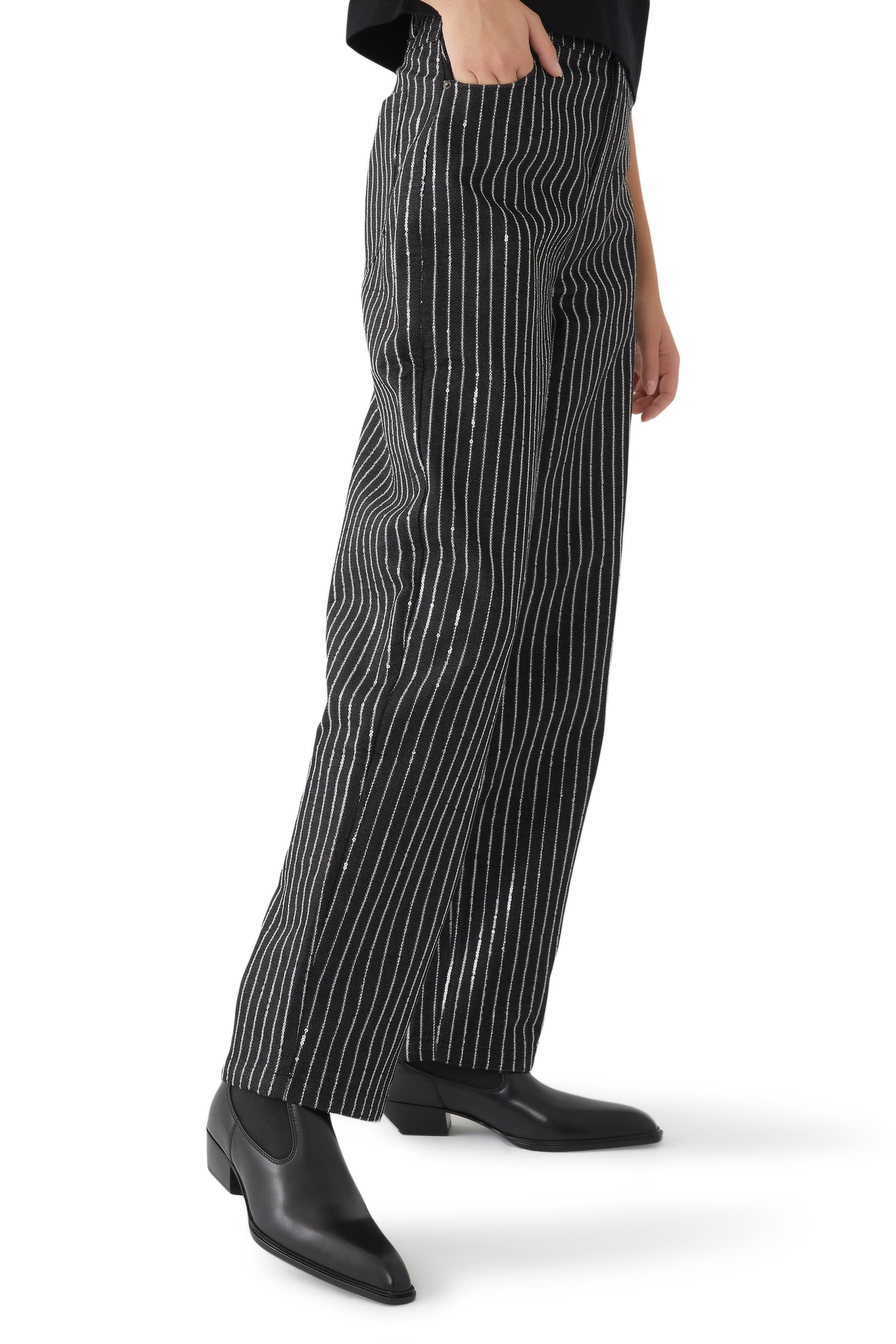 بوت سليك 40 بطول الكاحل جلد