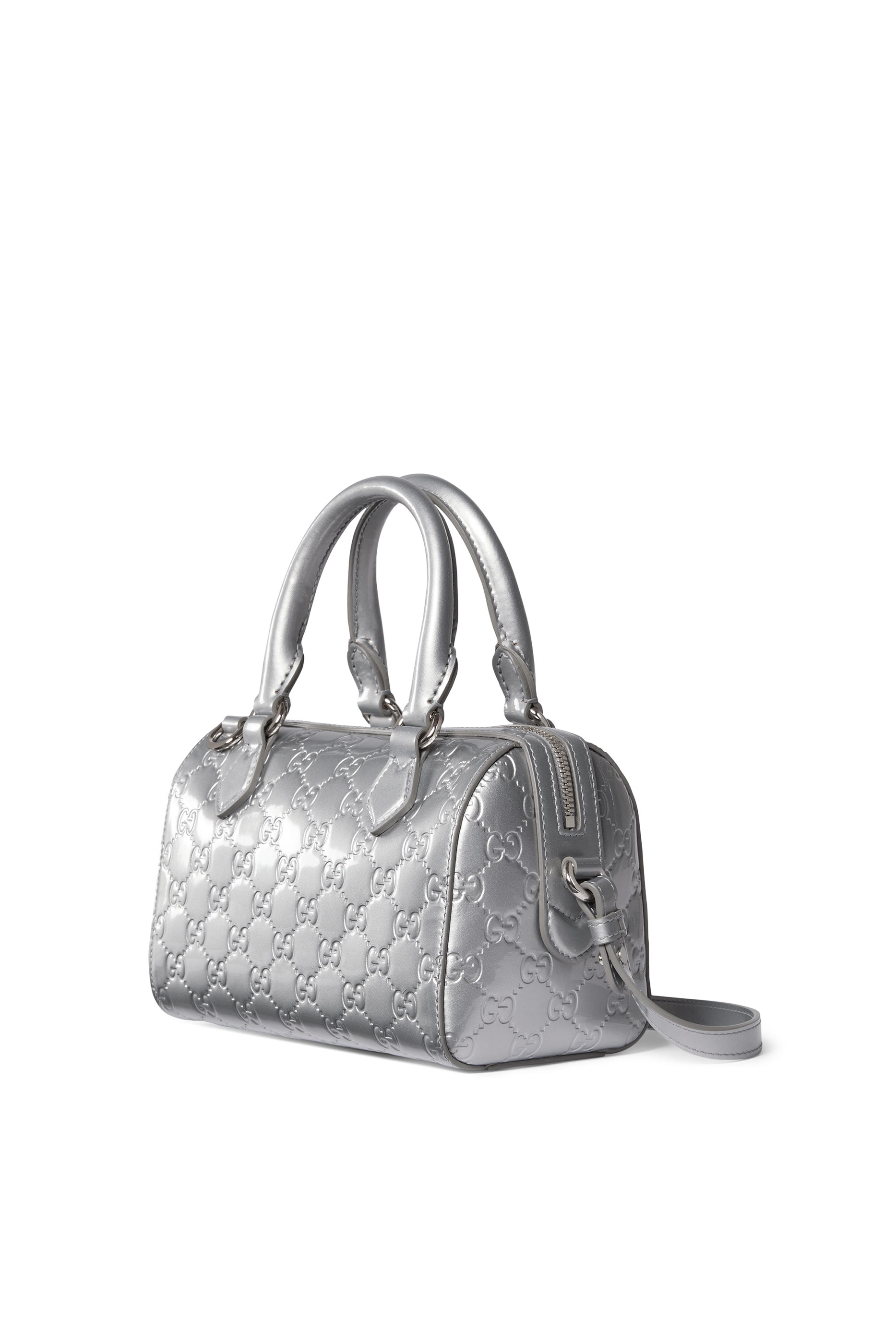 حقيبة بوستون صغيرة بشعار الماركة