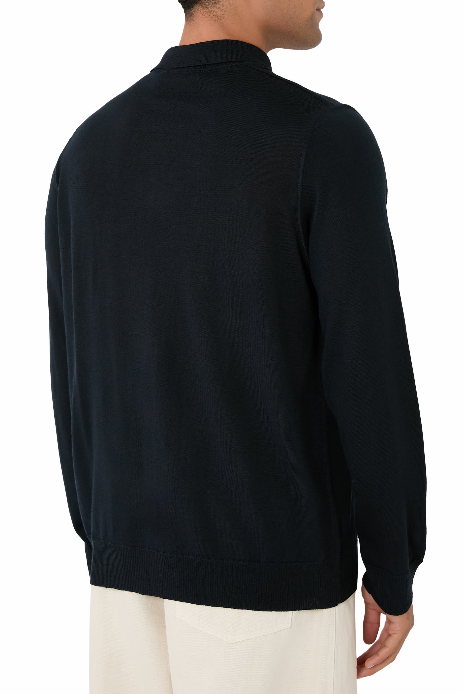 قميص بولو مزين بشارة شعار الماركة