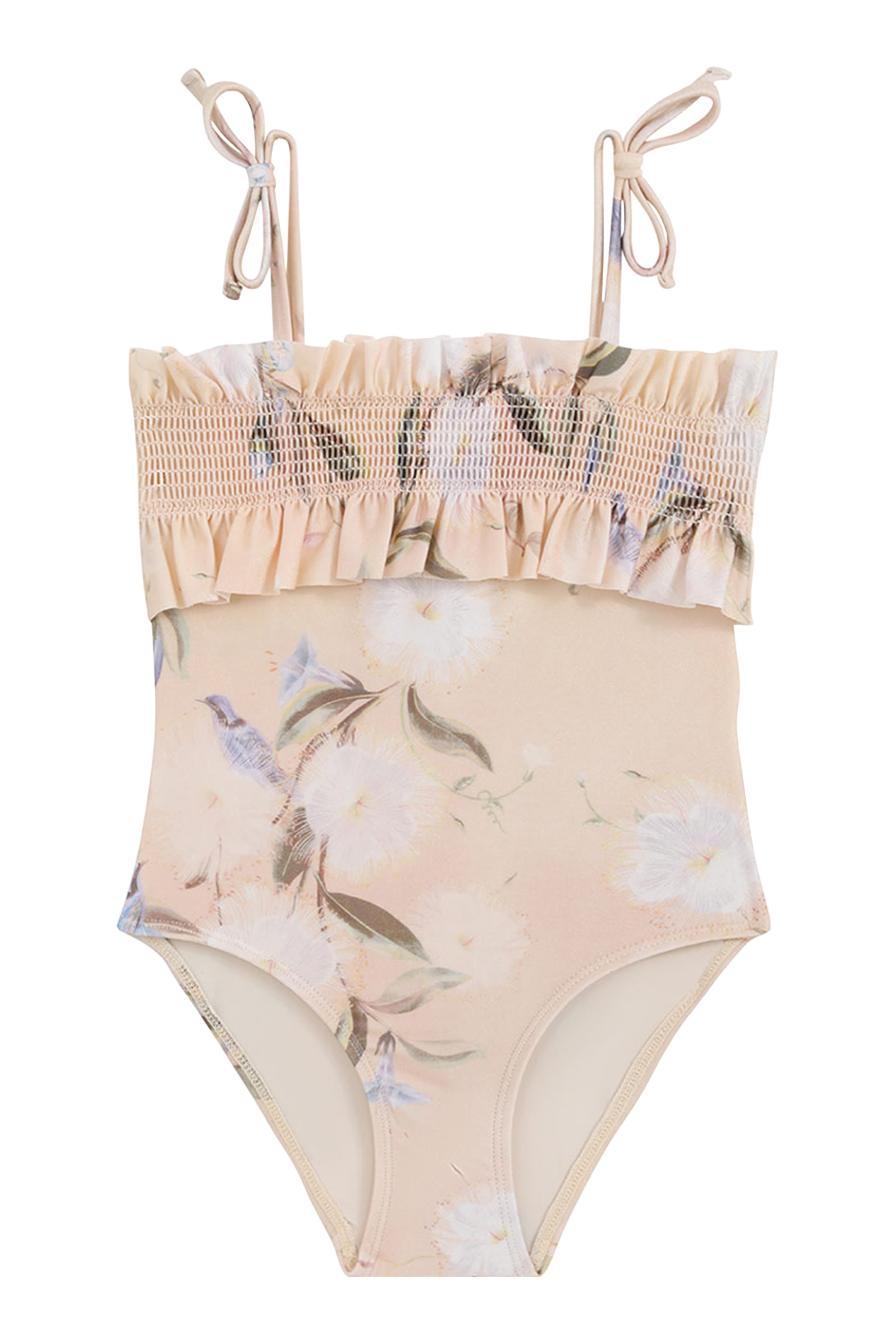 بدلة سباحة كاسكاديان بتصميم قطعة واحدة بكشكش للأطفال