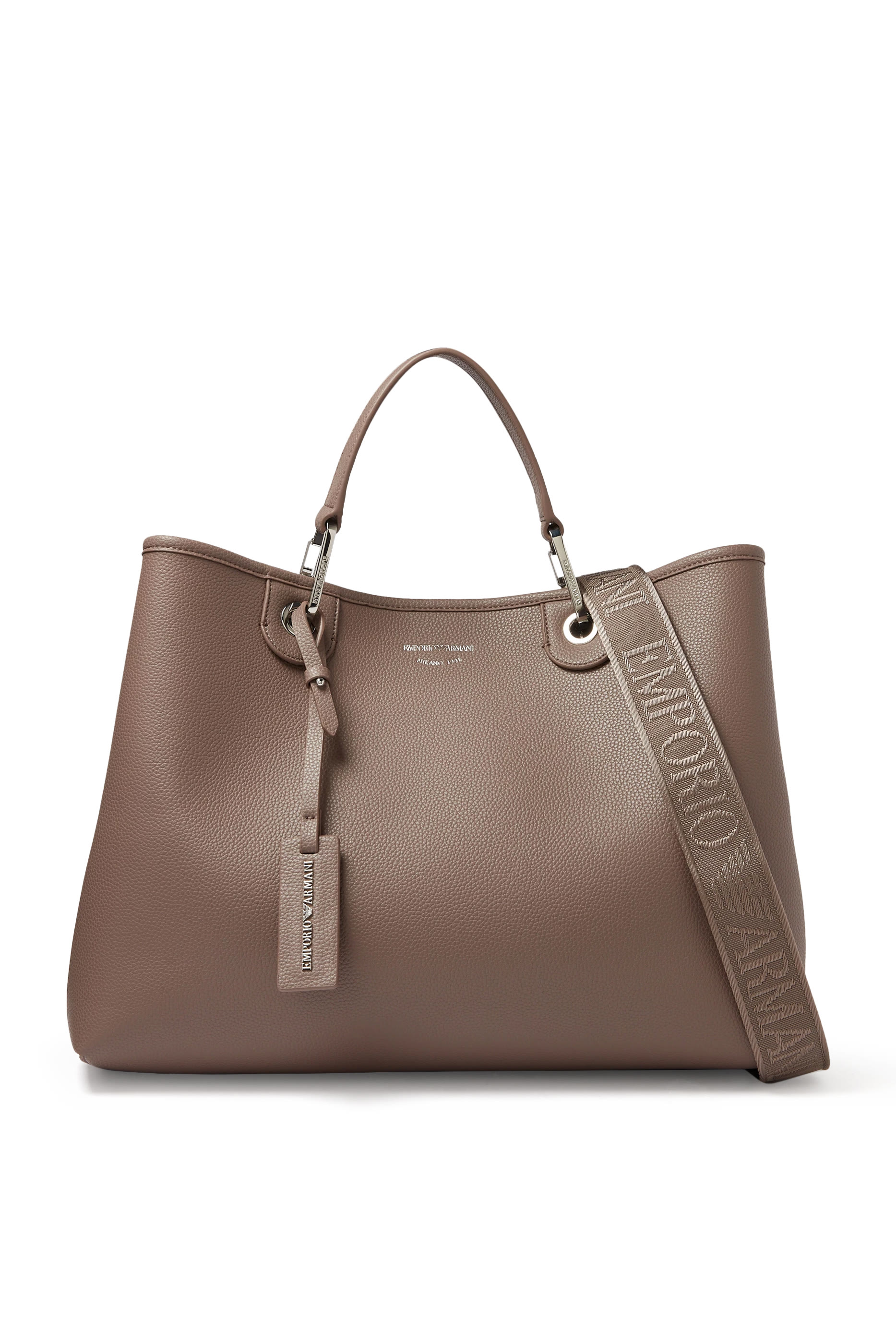 حقيبة يد بشعار الماركة