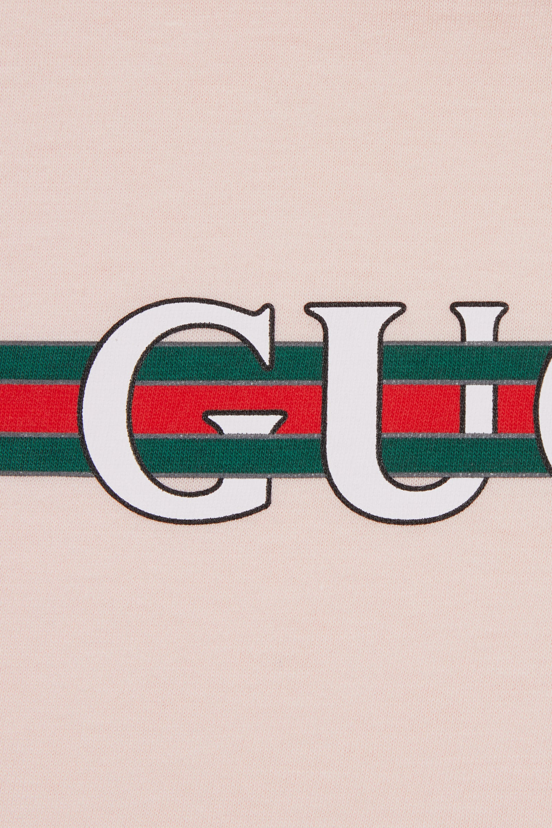 تيشيرت بطبعات شعار الماركة قطن للأطفال