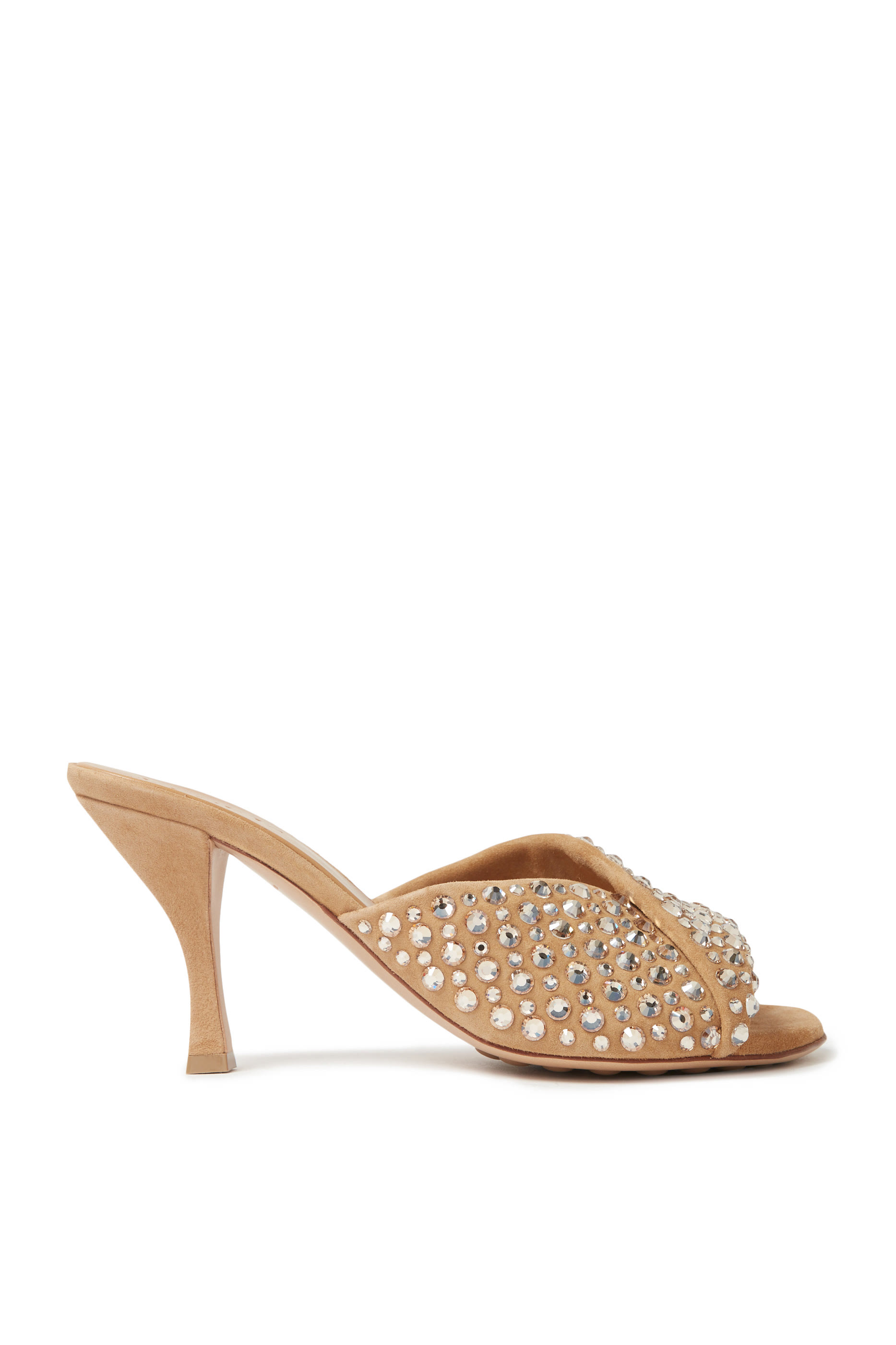 حذاء مفتوح بلينك 80 مرصعة بأحجار راين، شمواه