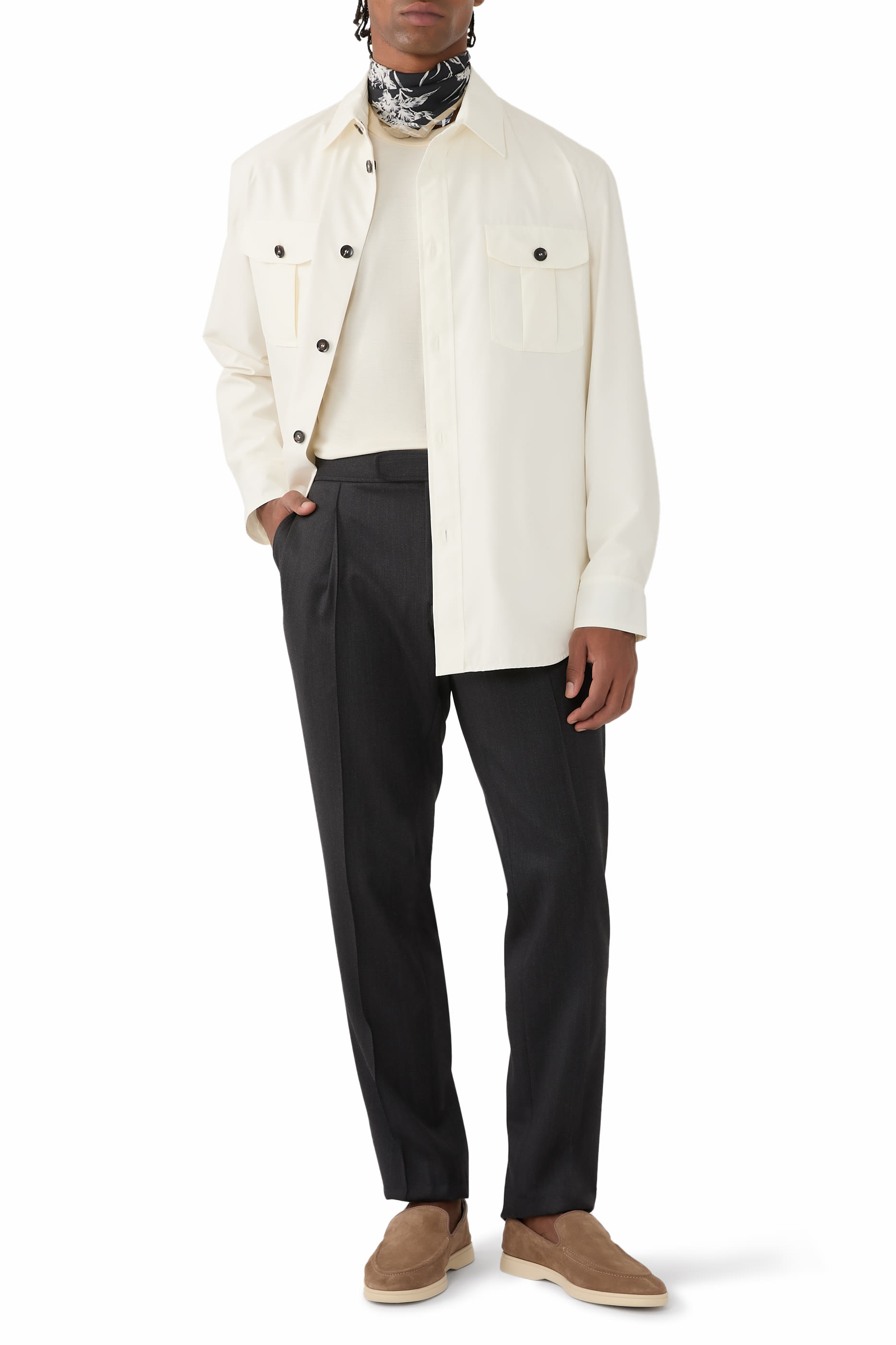 تيشيرت كشمير وحرير