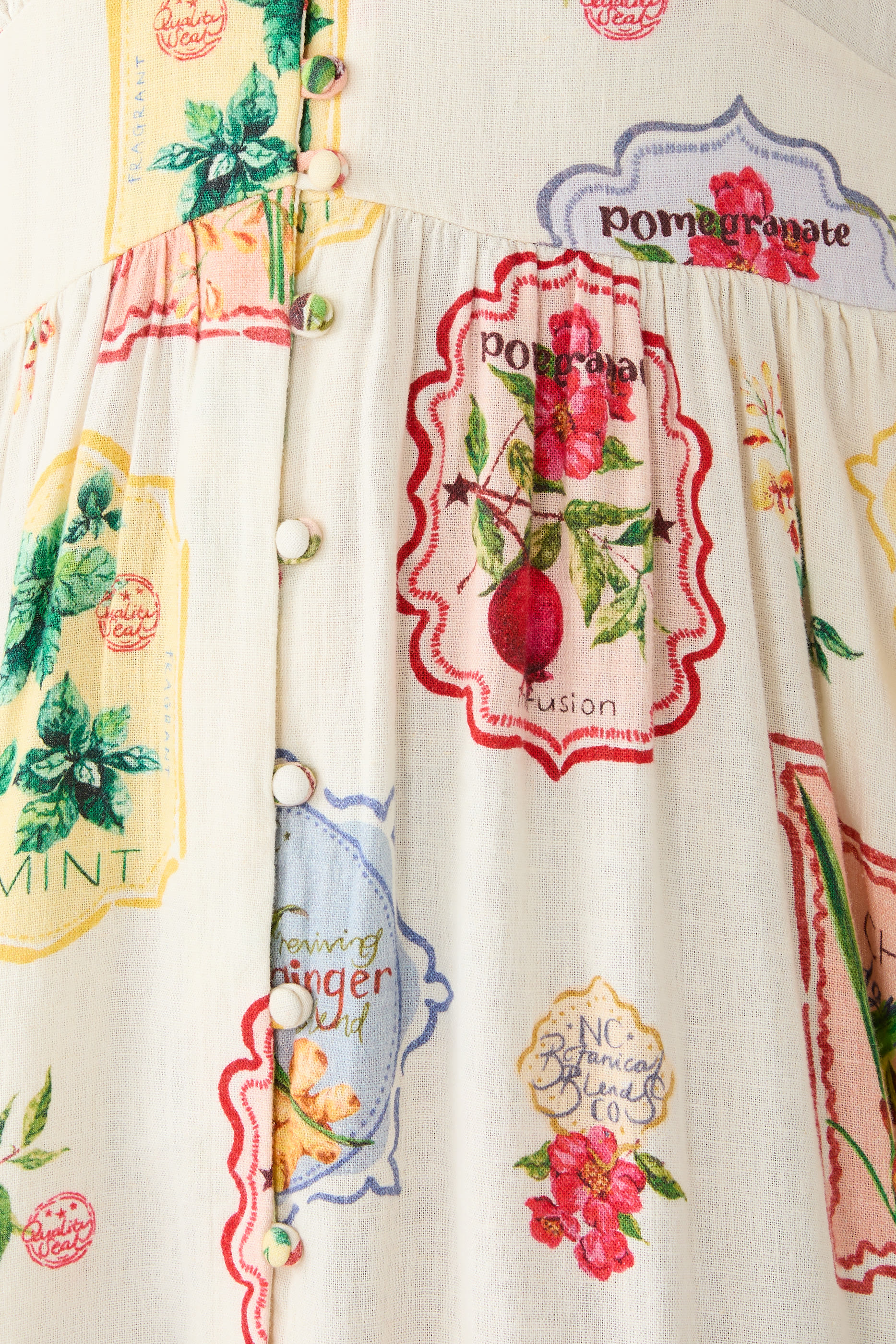 فستان ستارلايت متوسط الطول بنقشة