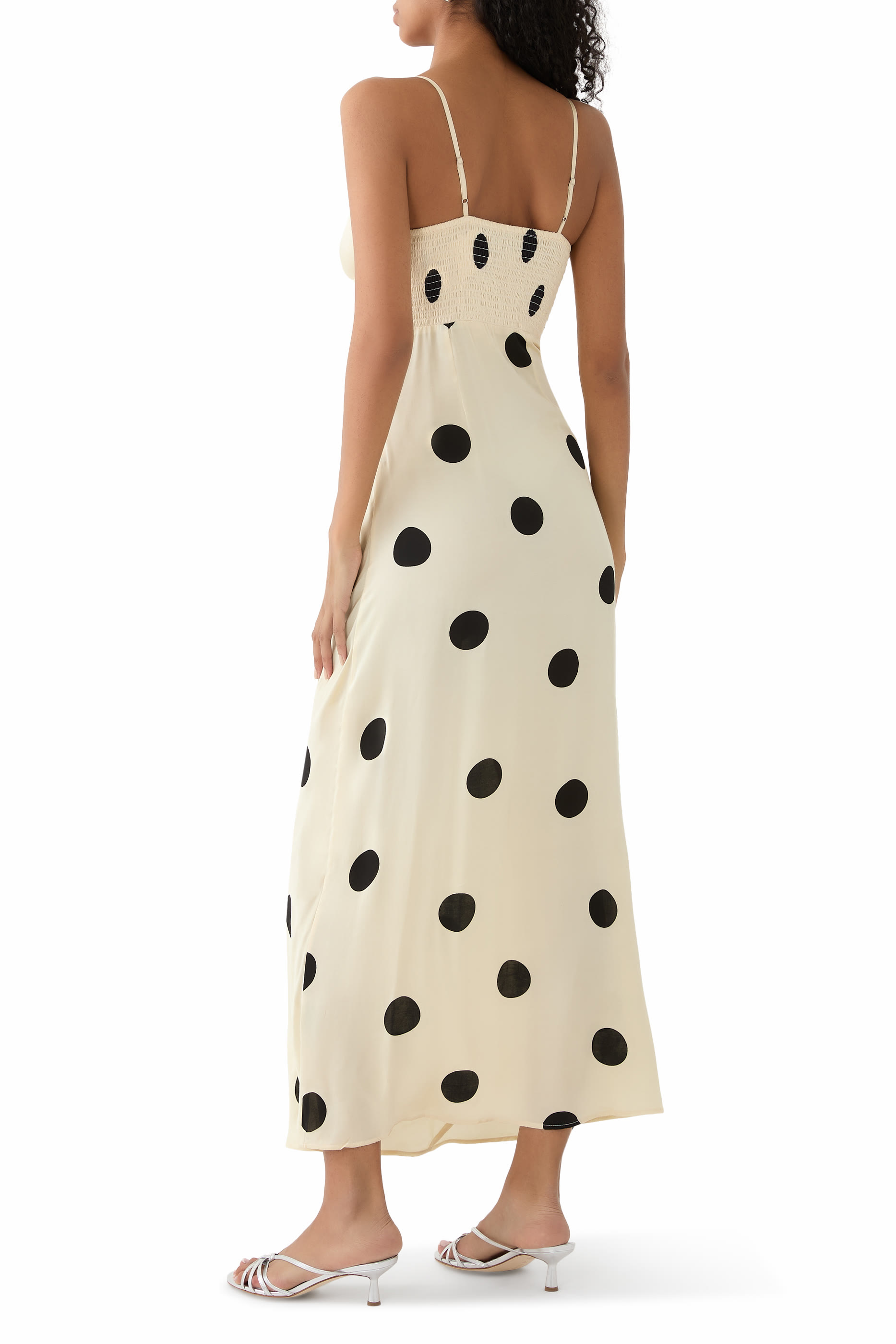 فستان طويل بنقشة فلفل حار