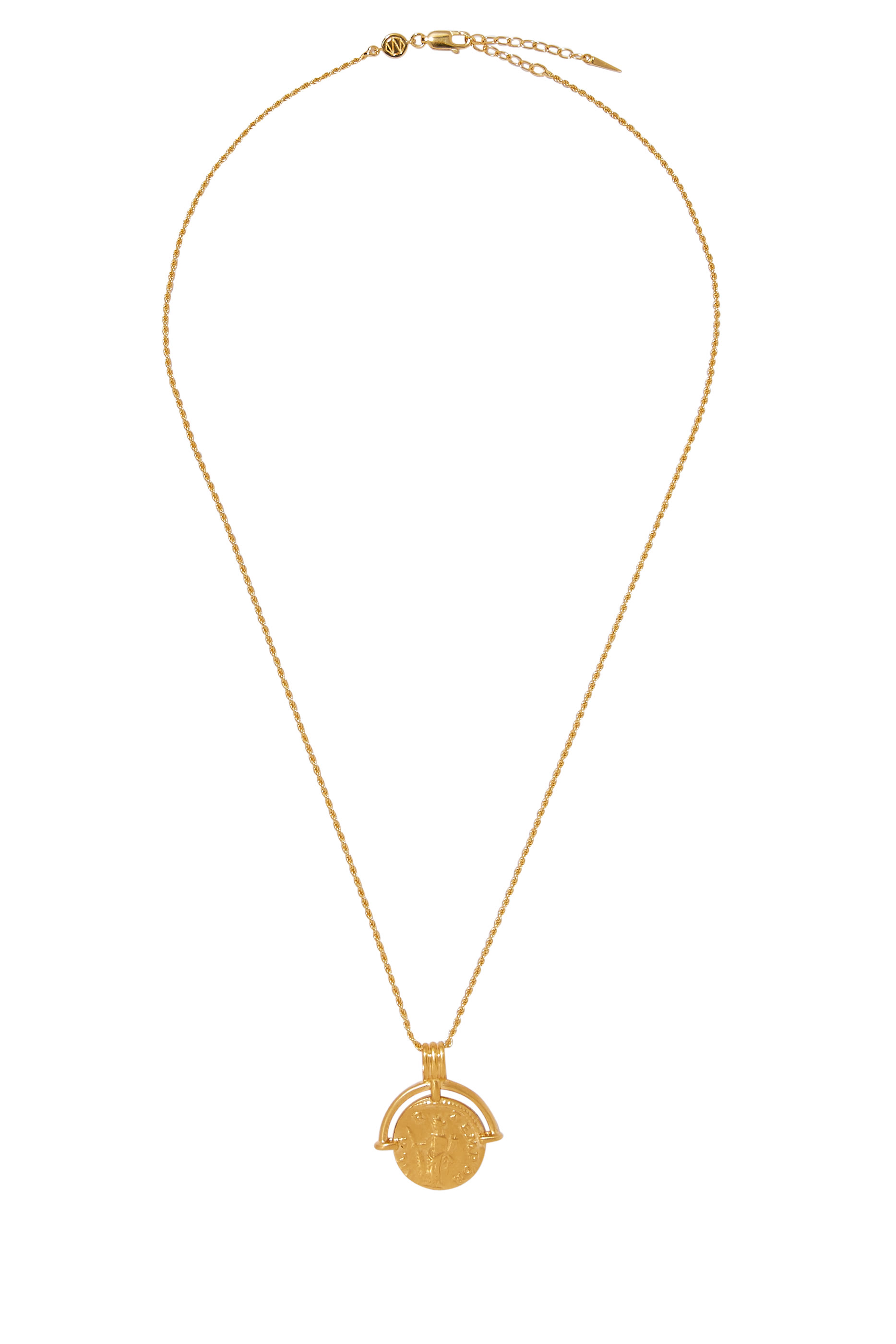 قلادة لوسي ويليامز متوسطة قابلة للنقش بتصميم قوس روماني