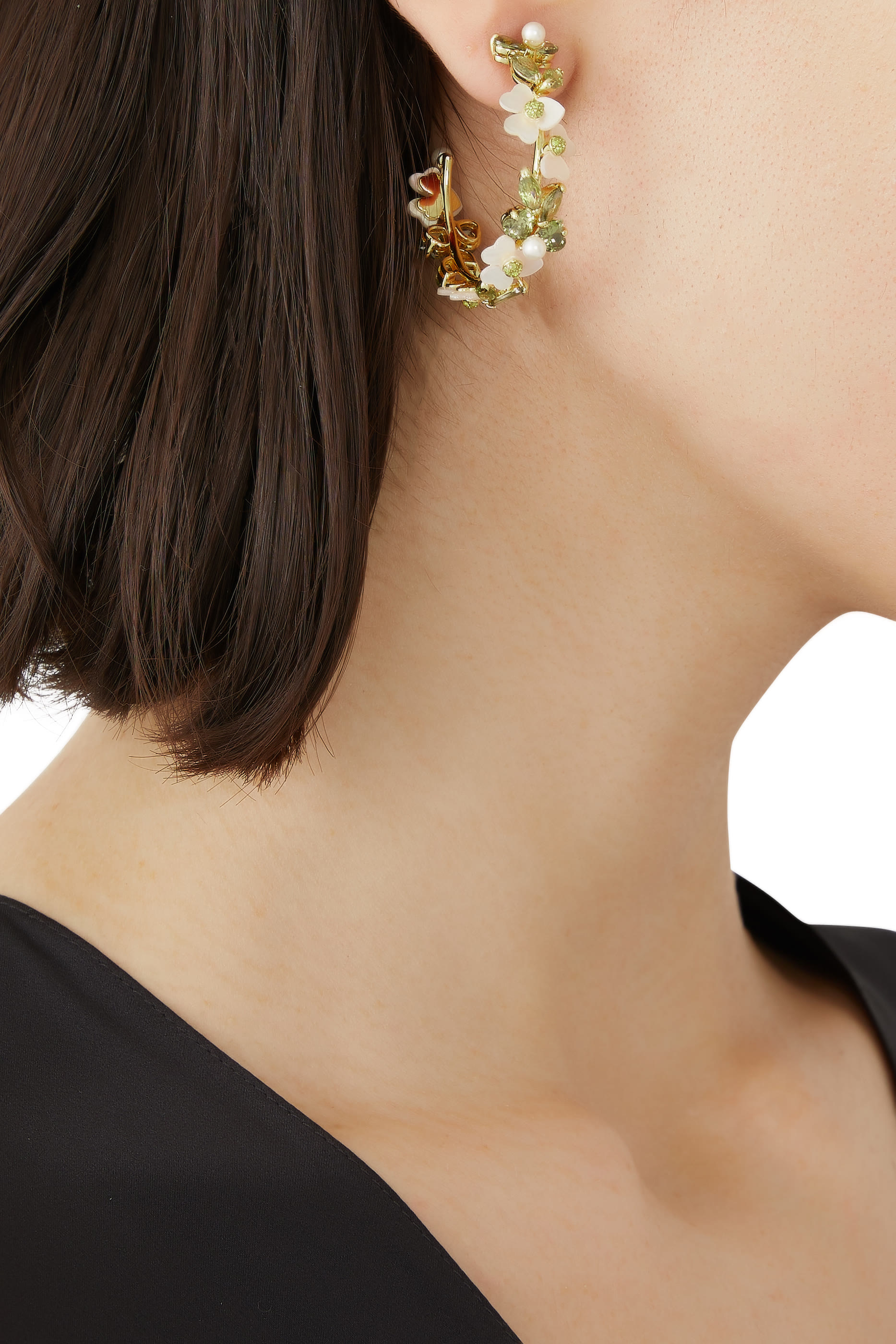 أقراط دائرية بريشس بانسي