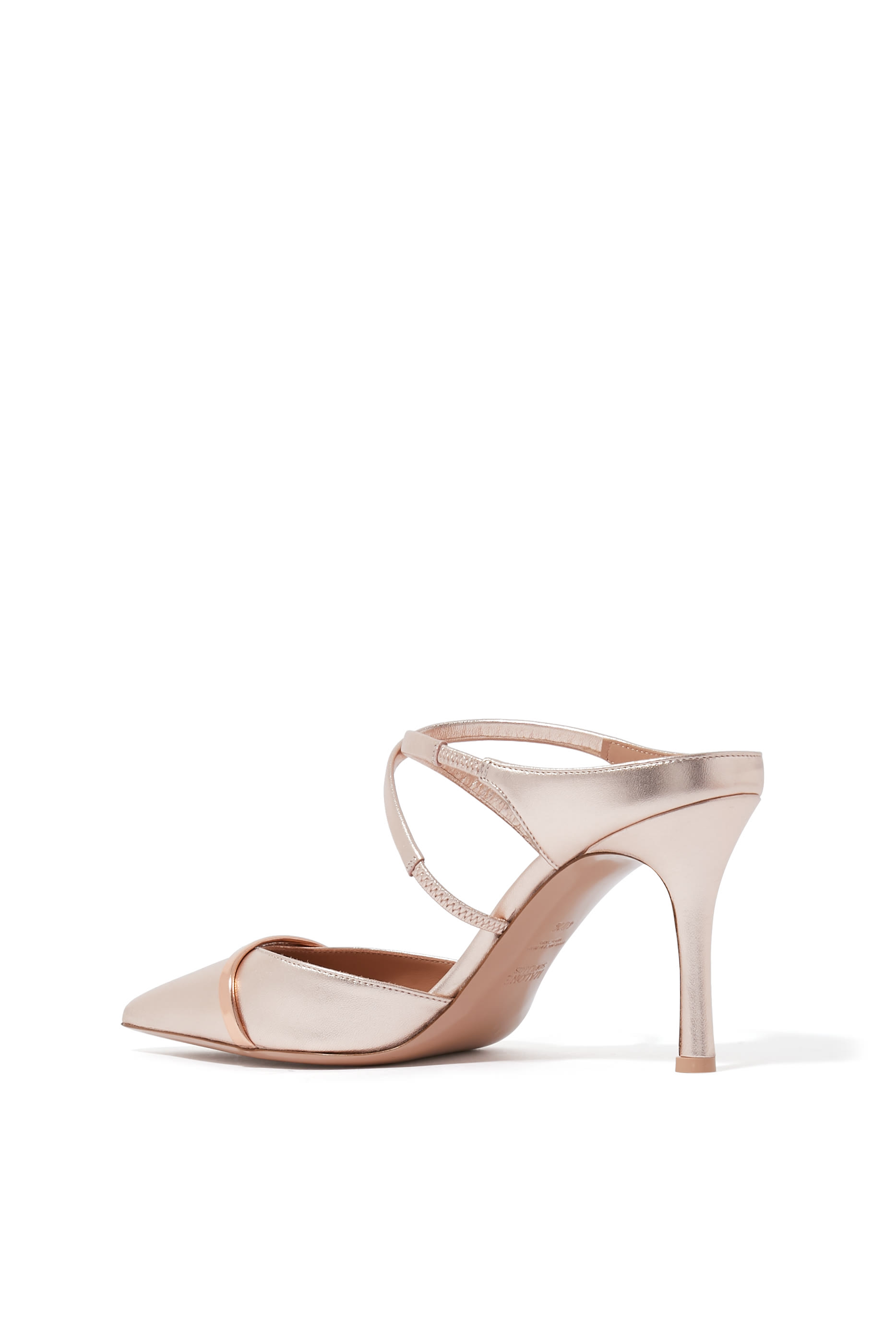 حذاء يوانا مفتوح من الخلف 80 جلد لامع