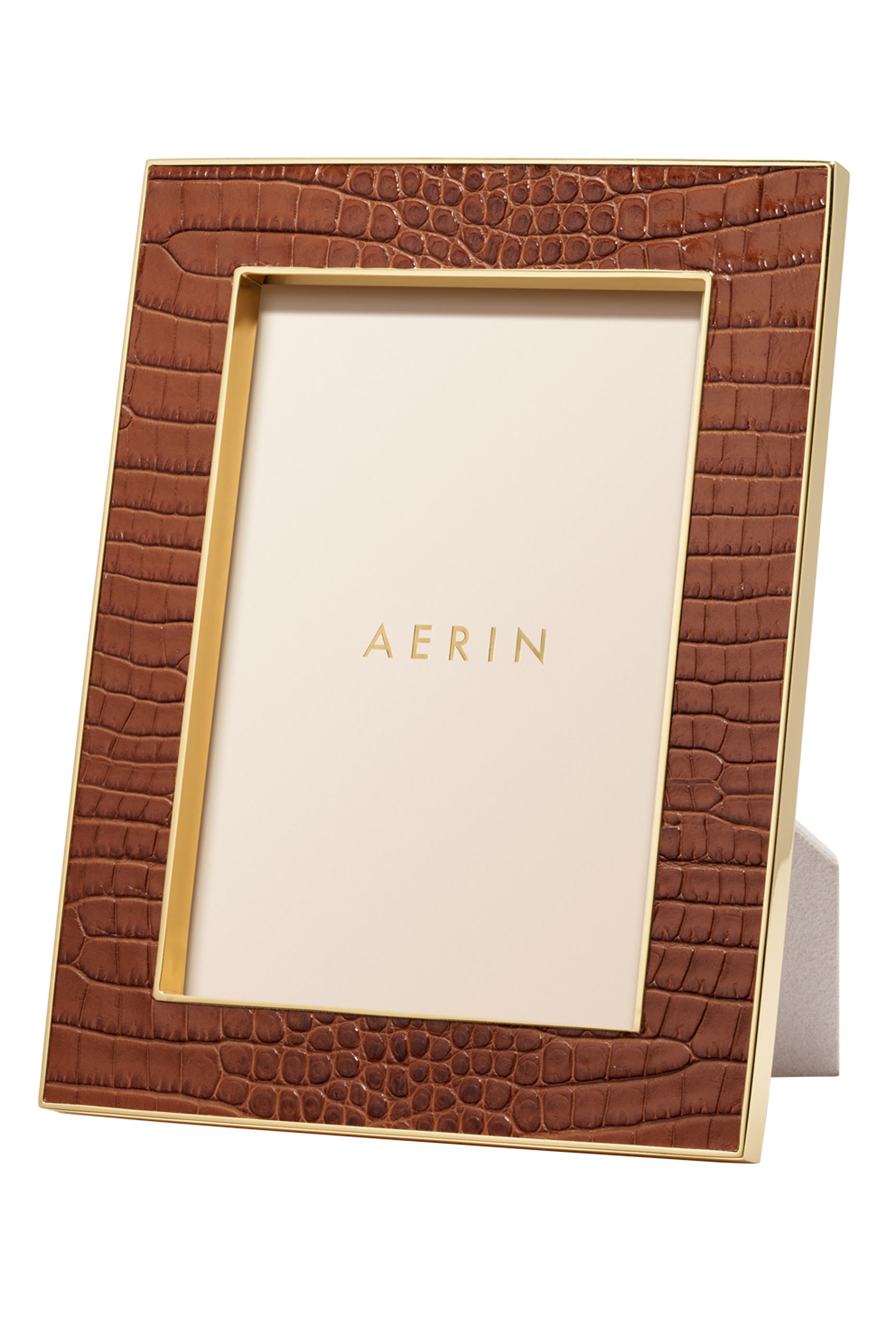 إطار صور كلاسيك جلد بنقشة جلد تمساح