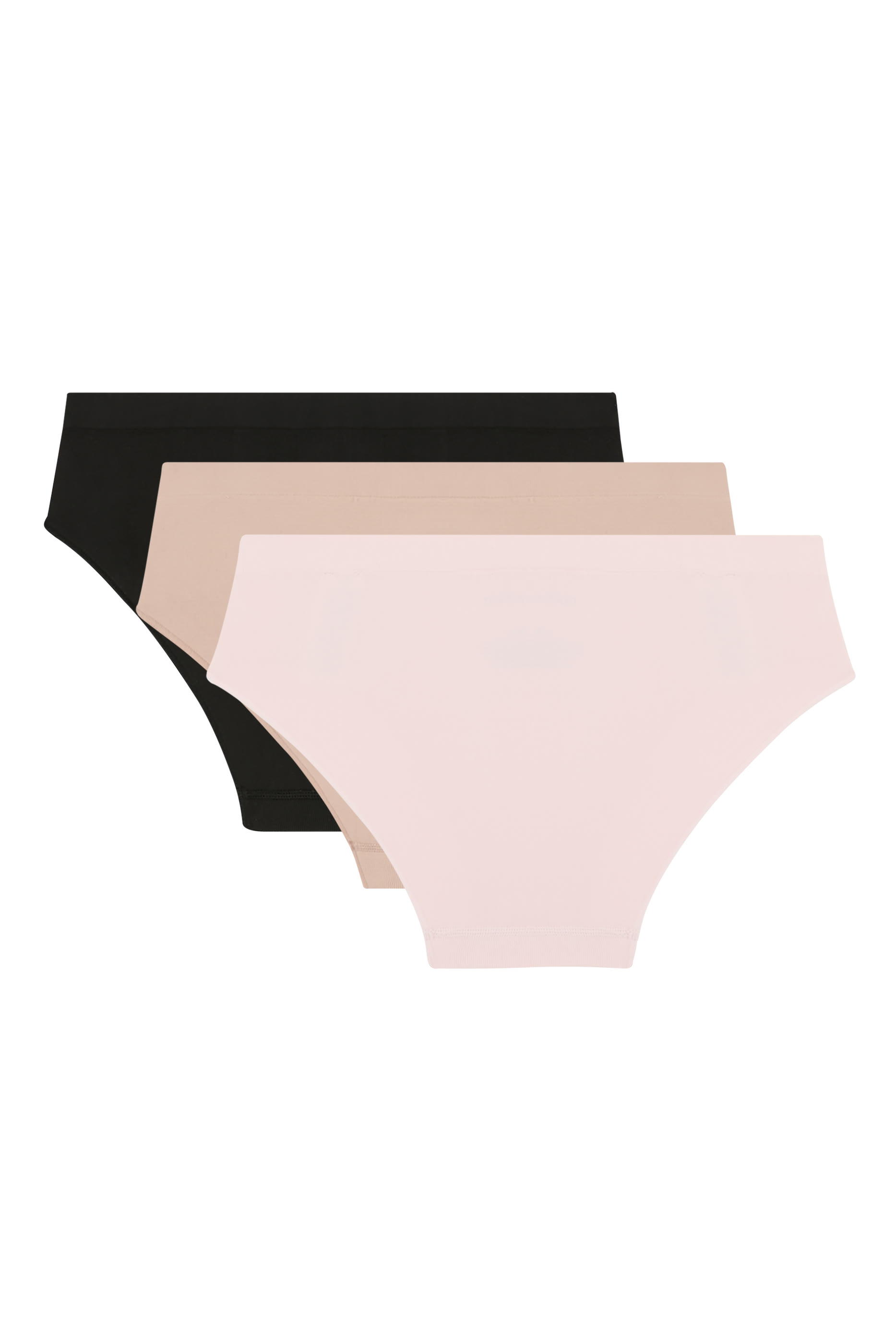 طقم قطع بيكيني سفلية بخصر مطاطي قماش مقوى