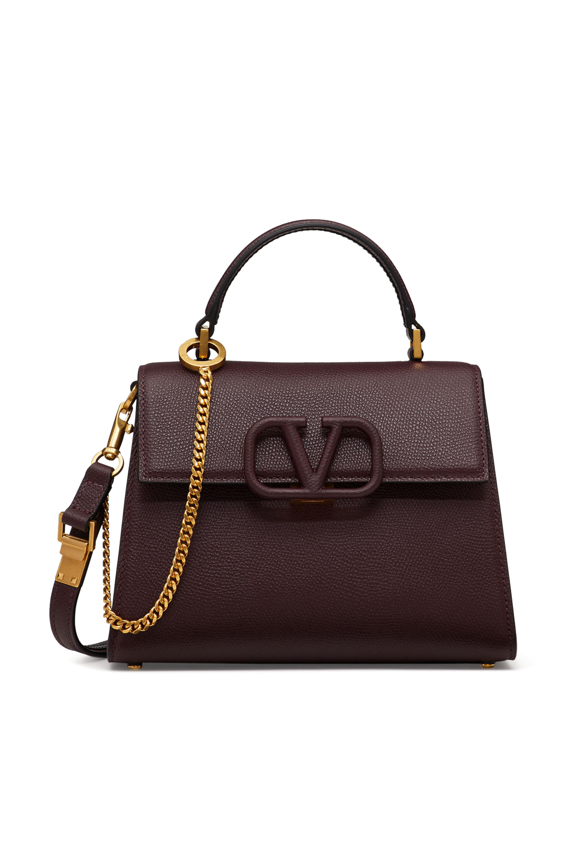 حقيبة فالنتينو غارافاني صغيرة جلد بشعار الماركة