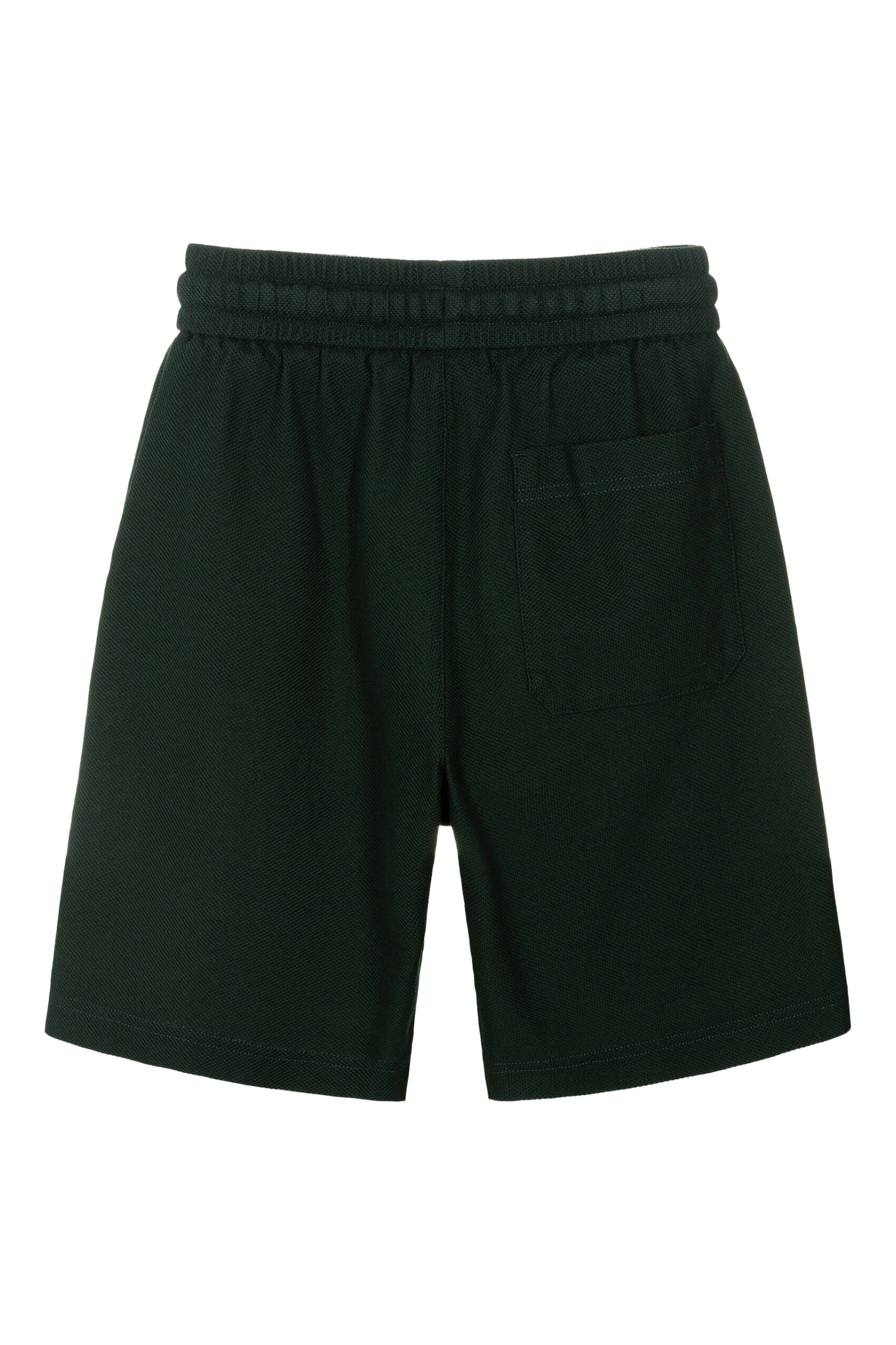 Kids Piqu&eacute; Bermuda Shorts with Crest Embroidery